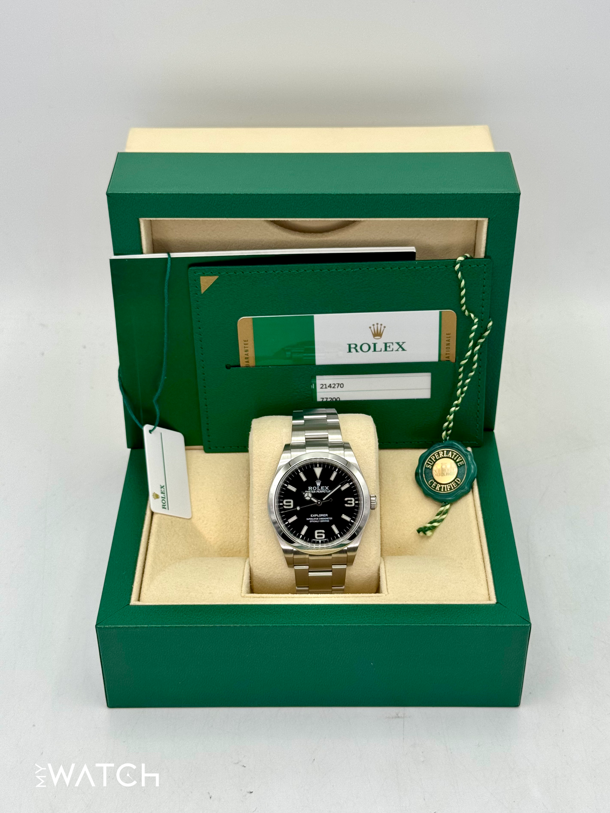 2020 Rolex Explorer 39mm 214270 Stainless Steel Black Dial - MyWatchLLC