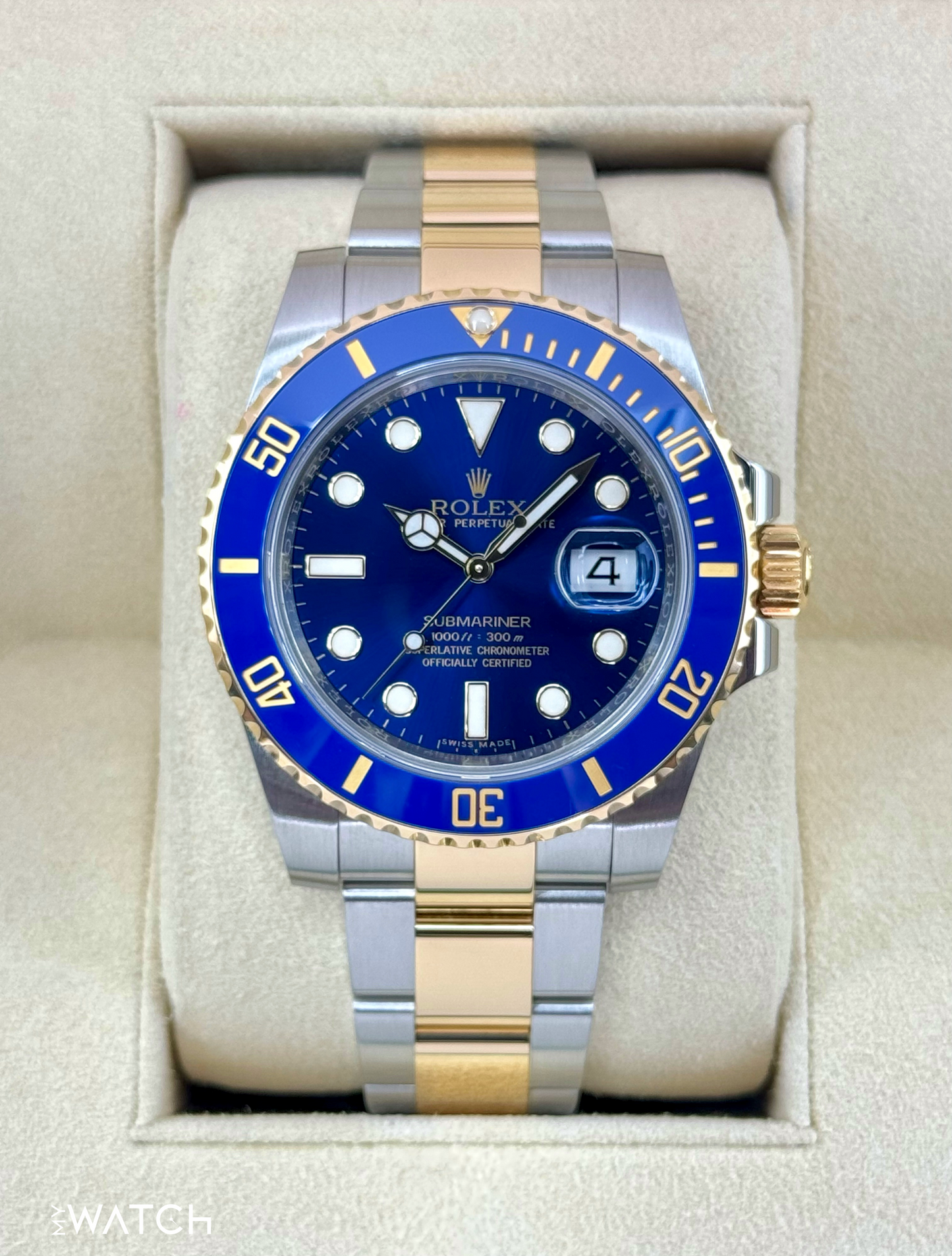 2017 Rolex Submariner "Bluesy" 40mm 116613LB Two-Tone Blue Dial - MyWatchLLC