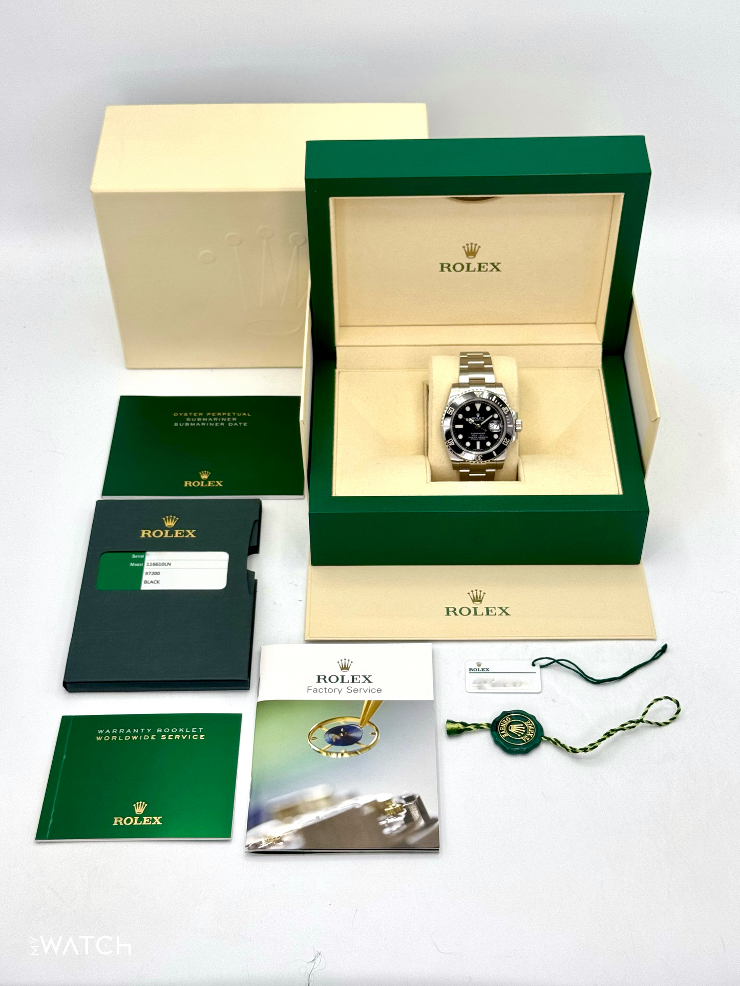 2016 Rolex Submariner 40mm 116610LN Stainless Steel Black Dial - MyWatchLLC