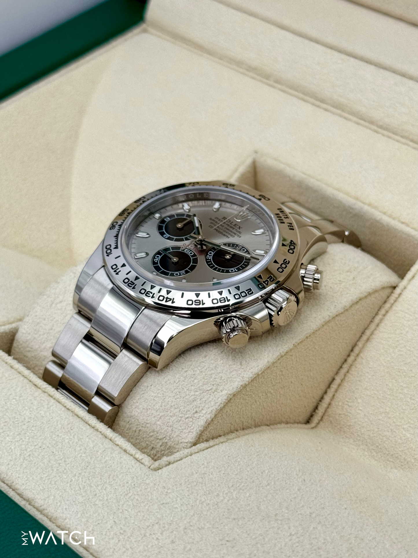 2020 Rolex Daytona "Ghost" 40mm 116509 White Gold Silver Dial - MyWatchLLC