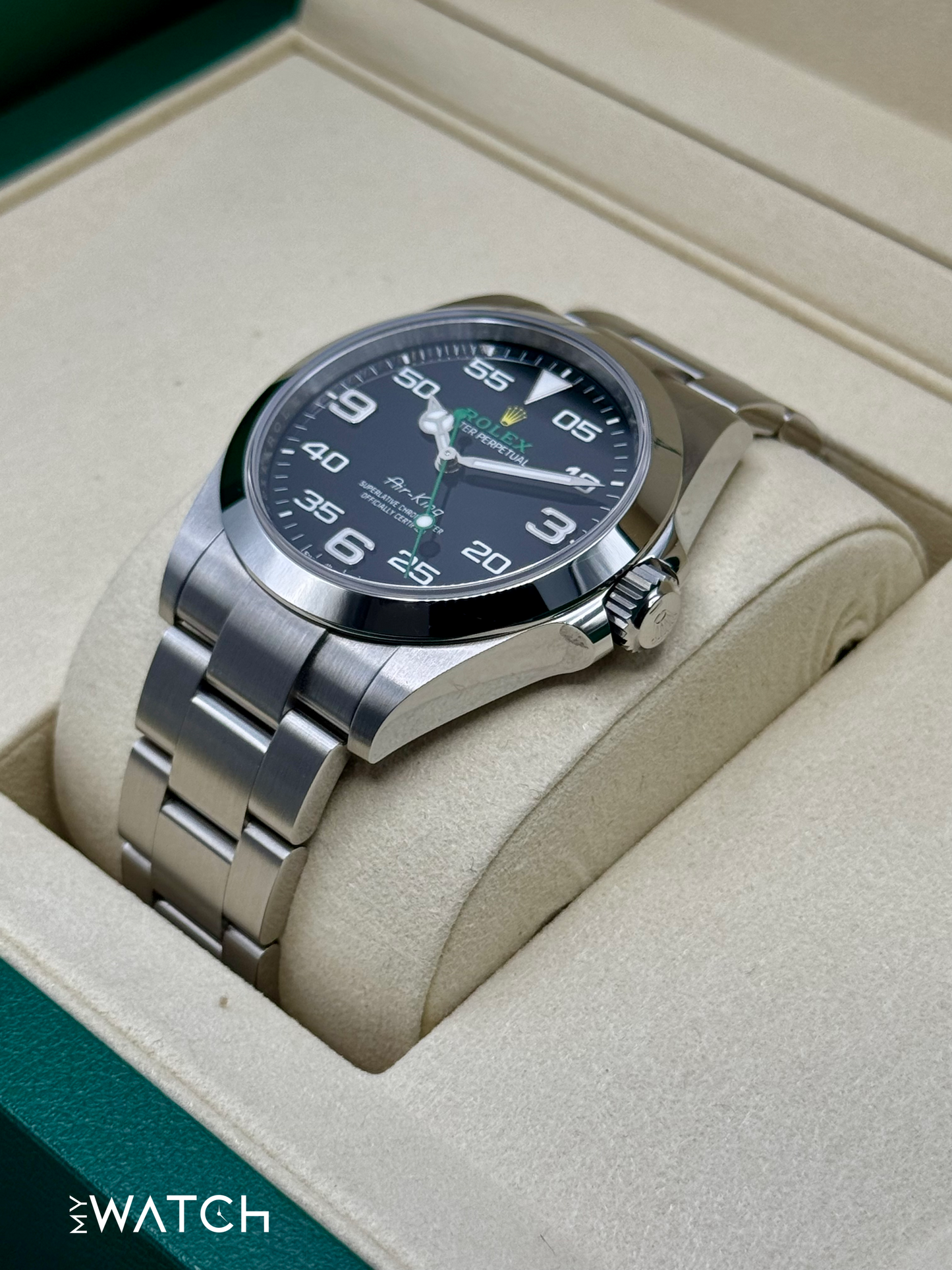 2025 Rolex Air-King 40mm 126900 Stainless Steel Black Dial - MyWatchLLC