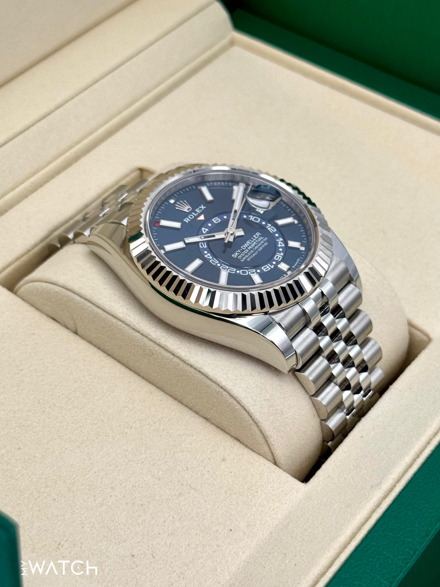 NEW 2025 Rolex Sky-Dweller 42mm 336934 Jubilee Blue Dial - MyWatchLLC