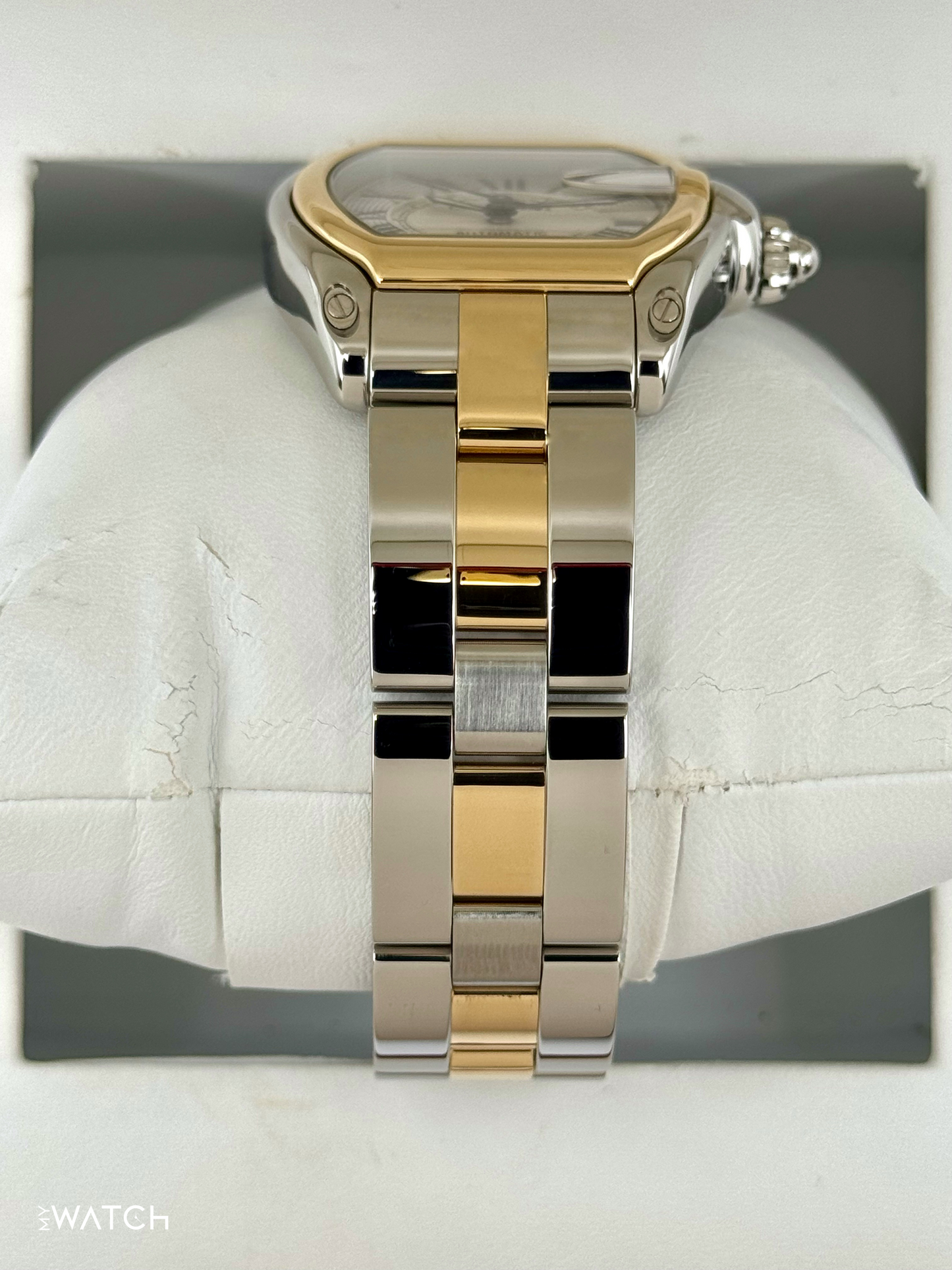 2009 Cartier Roadster 30.4mm 62031Y4 Two-Tone Silver Dial - MyWatchLLC