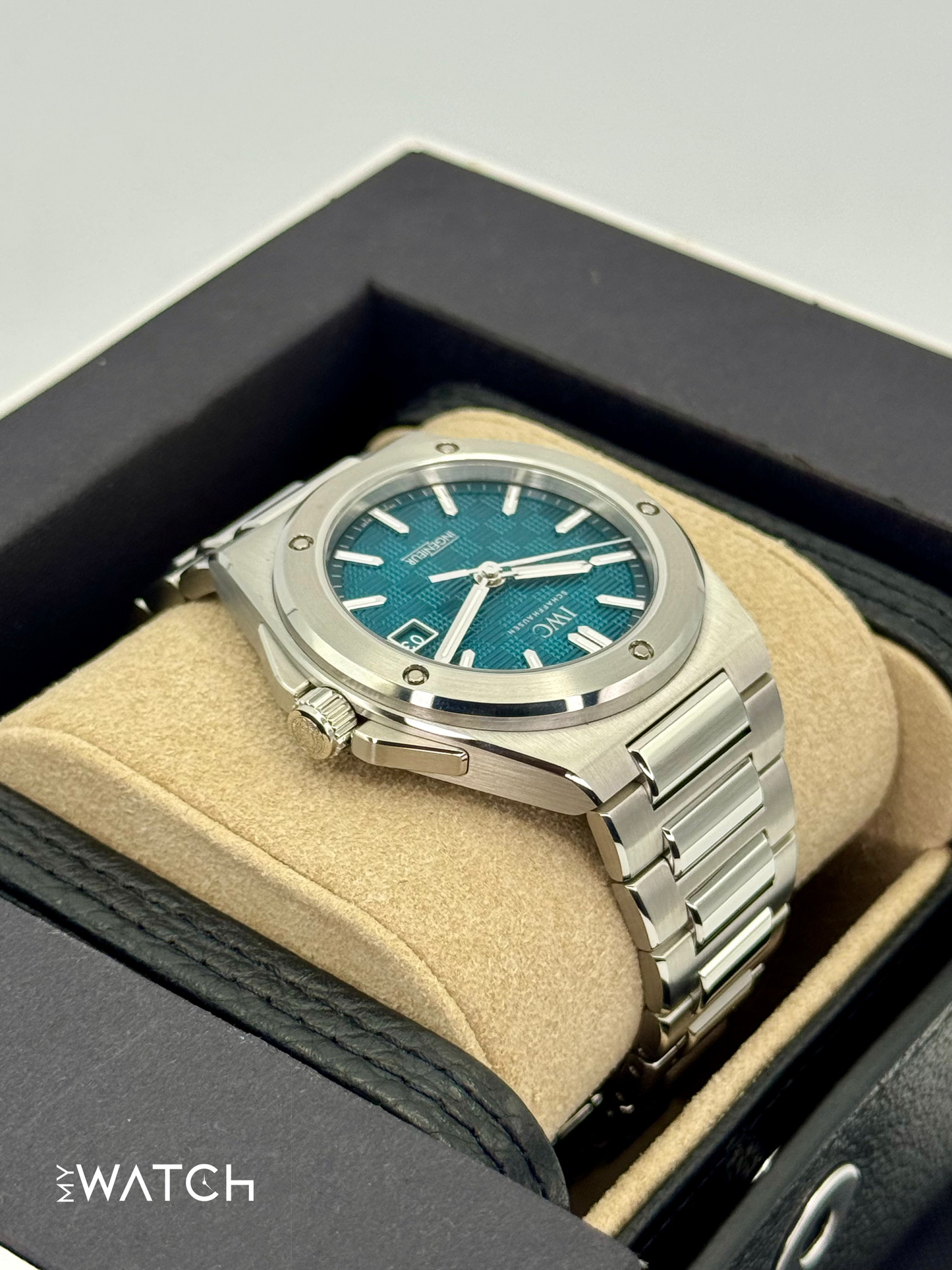 NEW 2025 IWC Ingenieur Automatic 40mm IW328903 Aqua Dial - MyWatchLLC