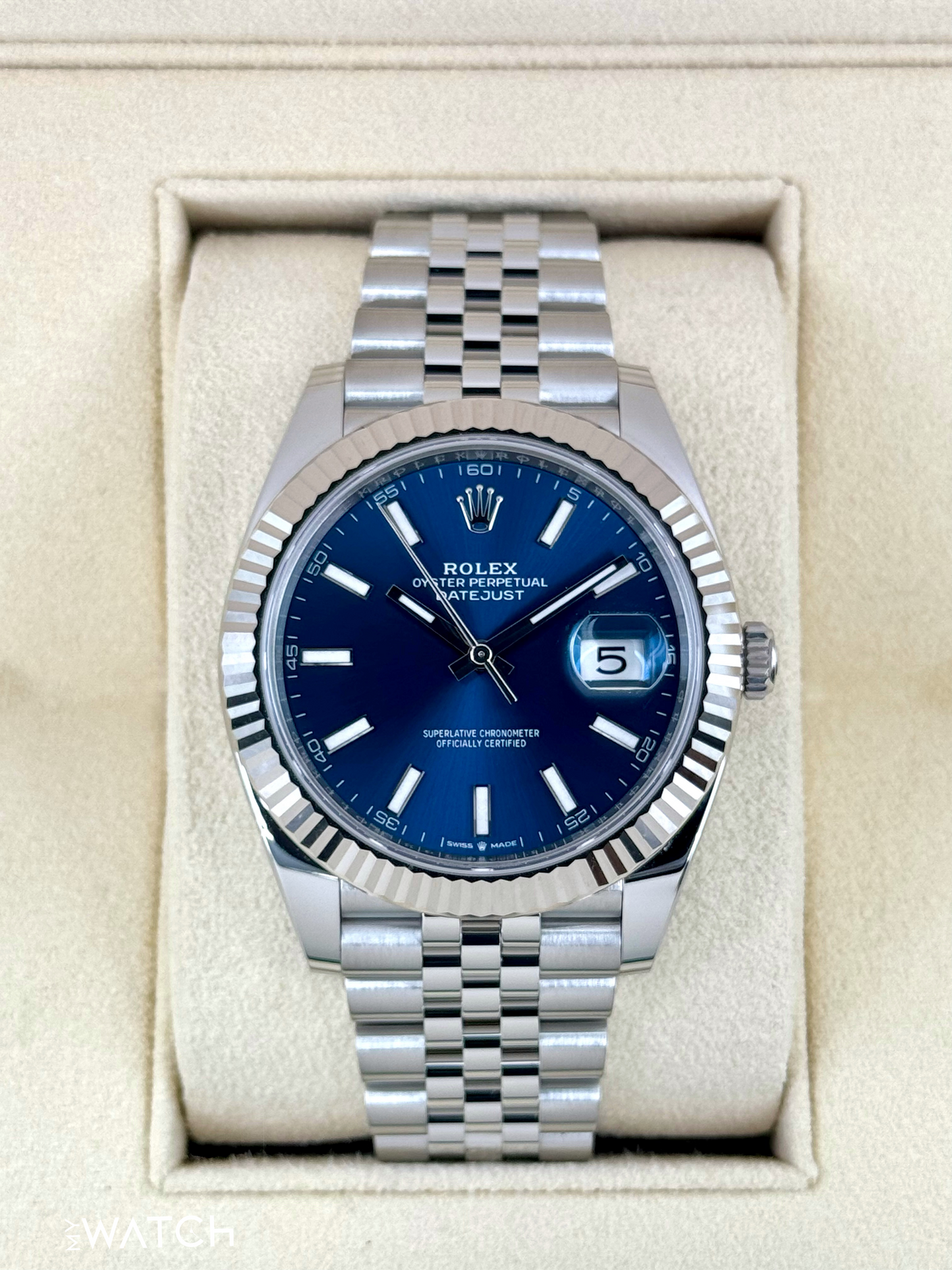 2024 Rolex Datejust 41mm 126334 Stainless Steel Jubilee Blue Dial - MyWatchLLC