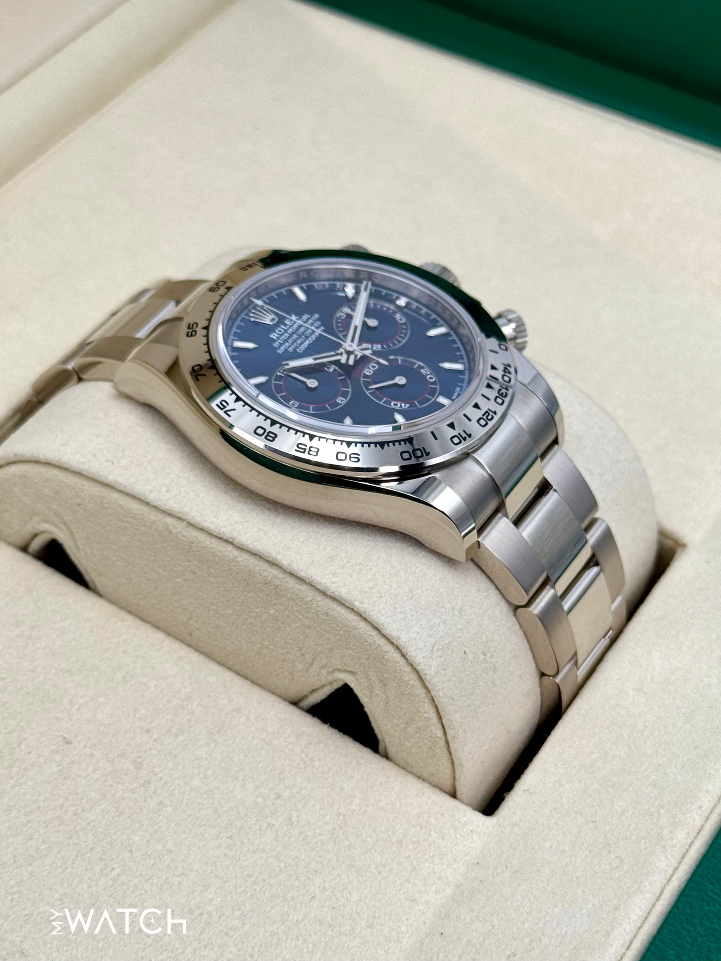 NEW 2025 Rolex Daytona 40mm 126509 White Gold Blue Dial - MyWatchLLC