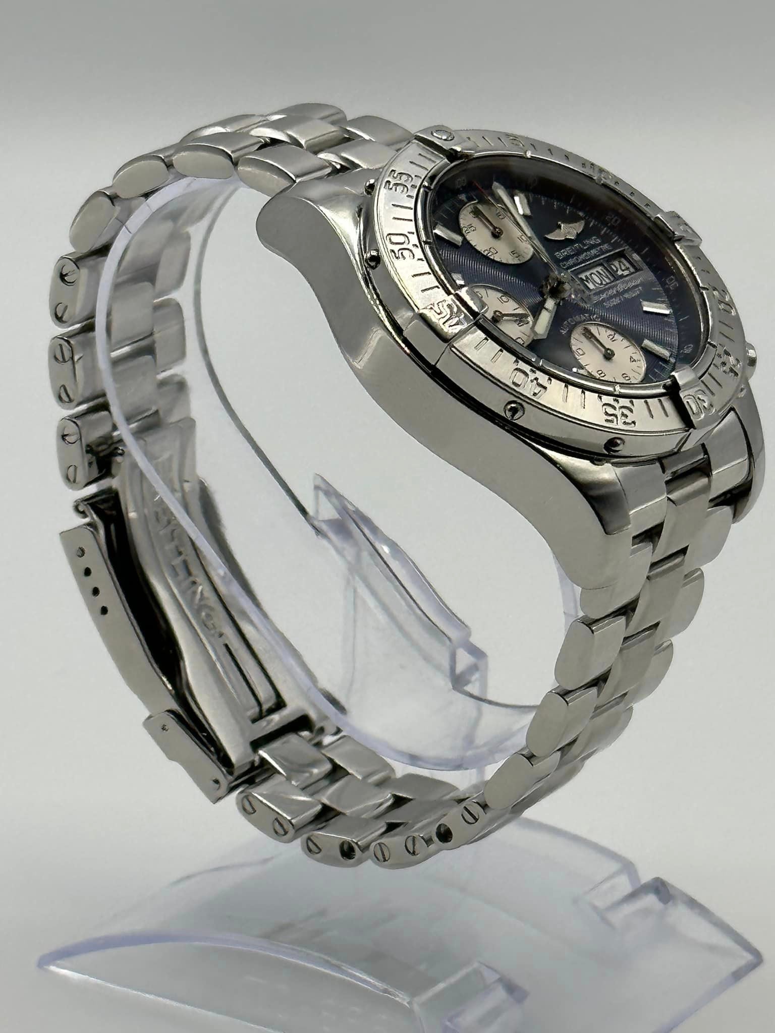 2004 Breitling Superocean Chrono. II 42mm A13340 Stainless Steel Blue - MyWatchLLC