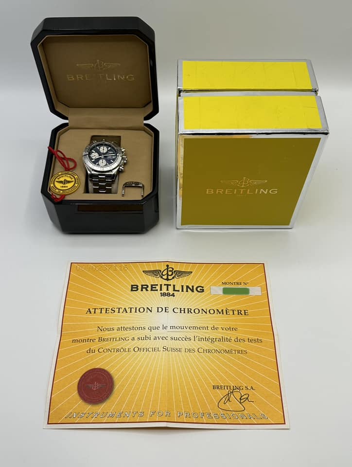 2004 Breitling Superocean Chrono. II 42mm A13340 Stainless Steel Blue - MyWatchLLC