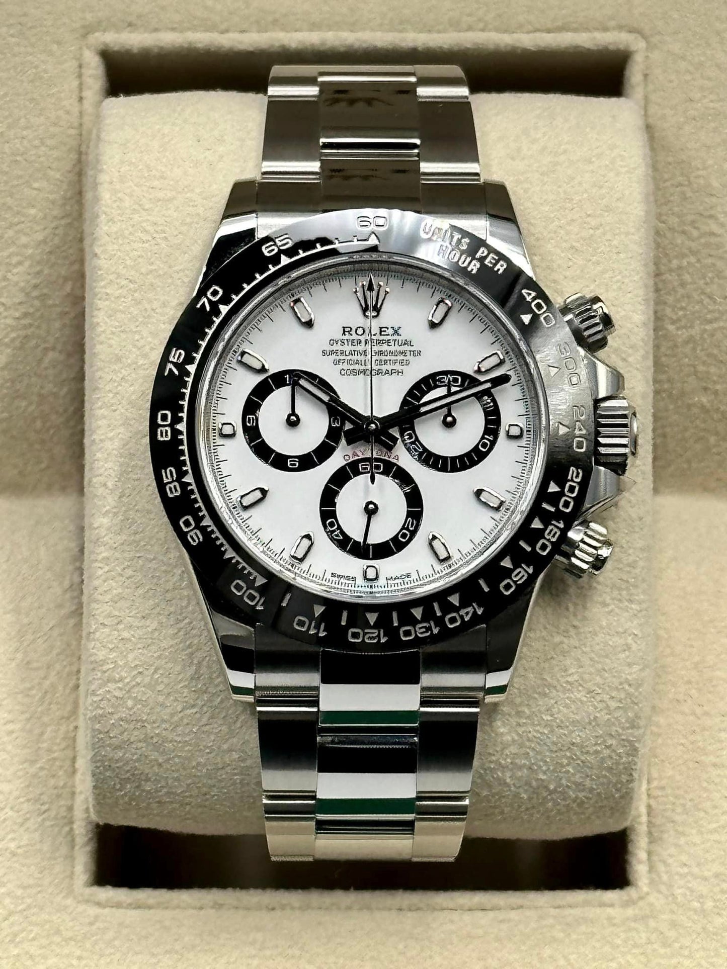 2023 Rolex Daytona 116500LN Stainless Steel White Panda Index Dial - MyWatchLLC