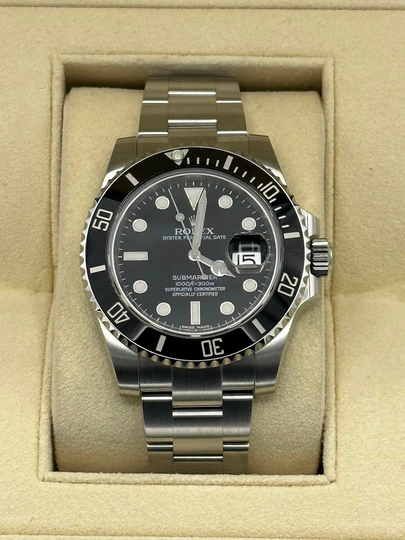 2015 Rolex Submariner Date 40mm 116610LN Stainless Steel Black Dial - MyWatchLLC