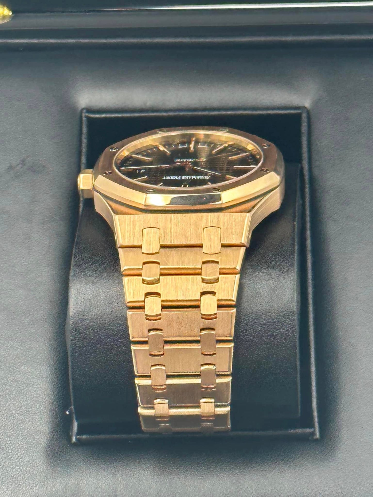 2013 Audemars Piguet Royal Oak 41mm 15400OR Rose Gold Black Dial - MyWatchLLC