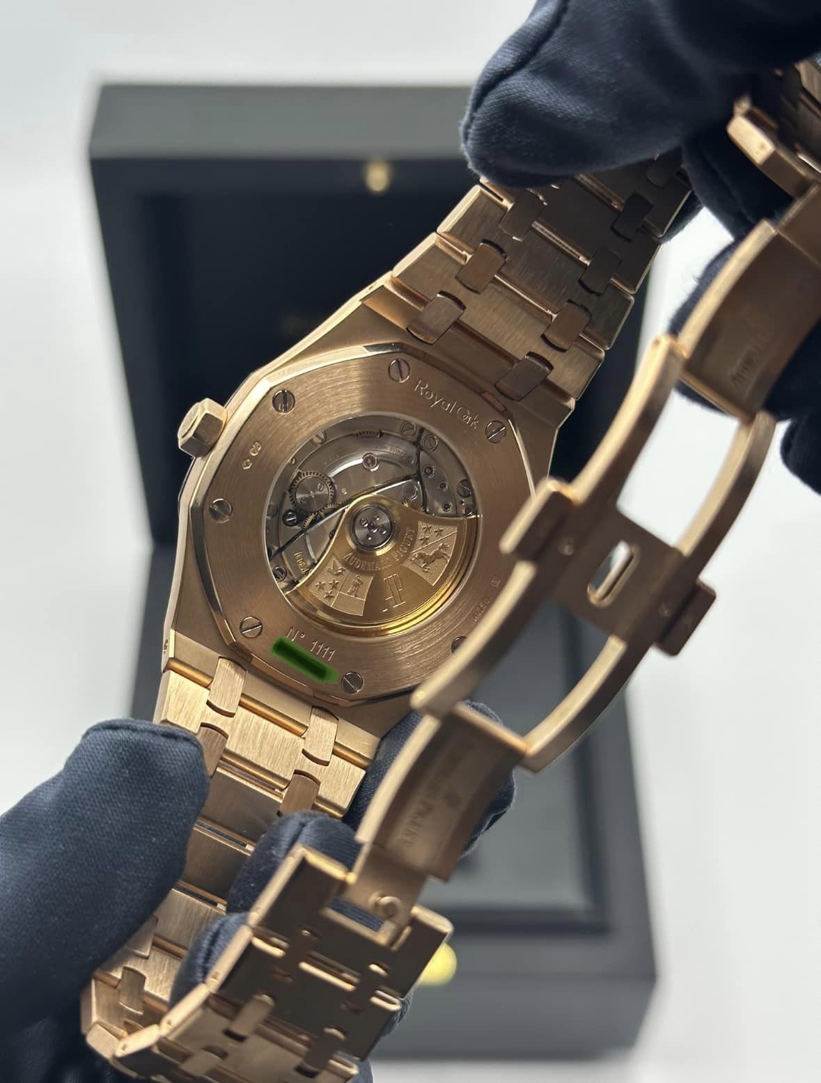 2013 Audemars Piguet Royal Oak 41mm 15400OR Rose Gold Black Dial - MyWatchLLC