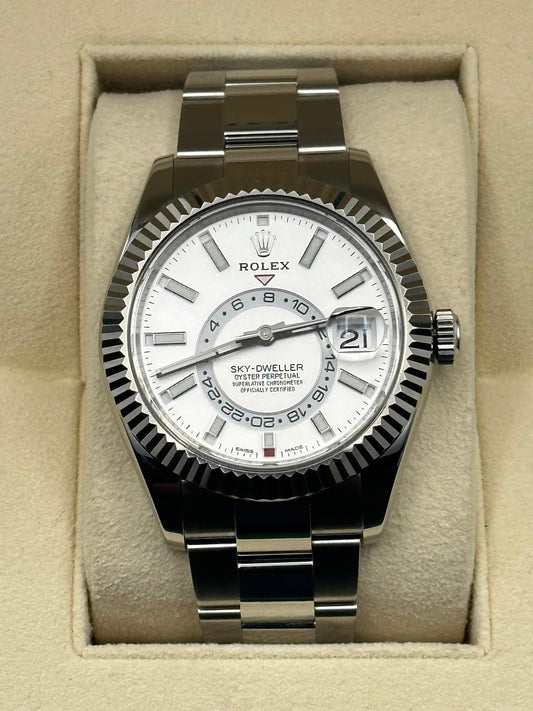Rolex Sky-Dweller 326934 Stainless Steel White Dial - MyWatchLLC
