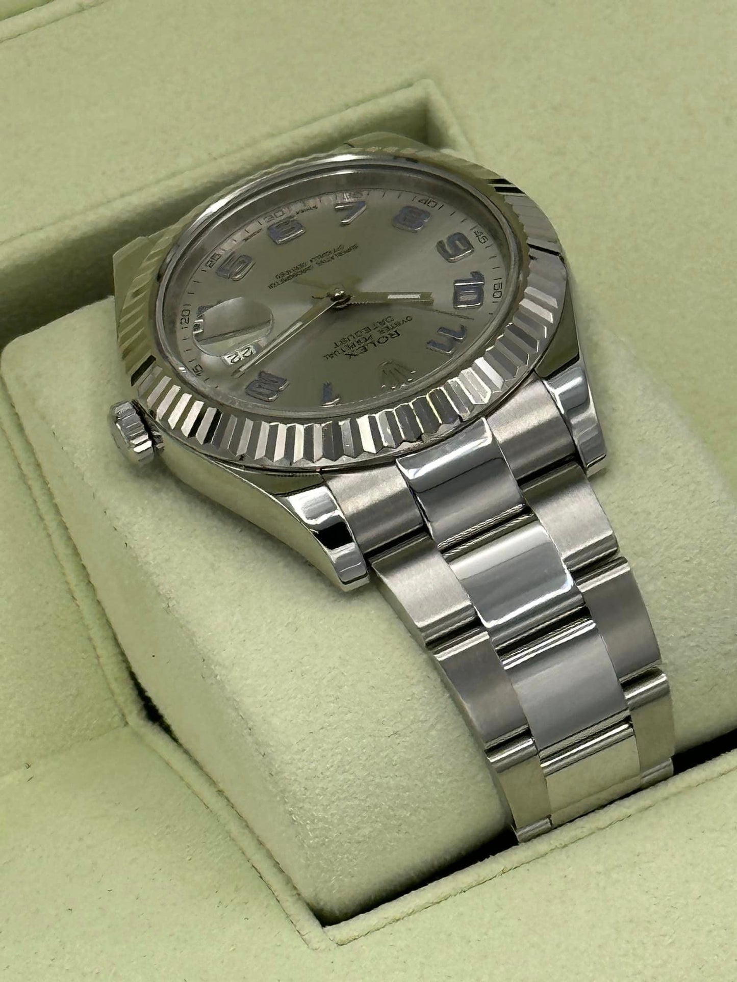 2012 Rolex Datejust II 41mm 116334 Stainless Steel Oyster Bracelet - MyWatchLLC