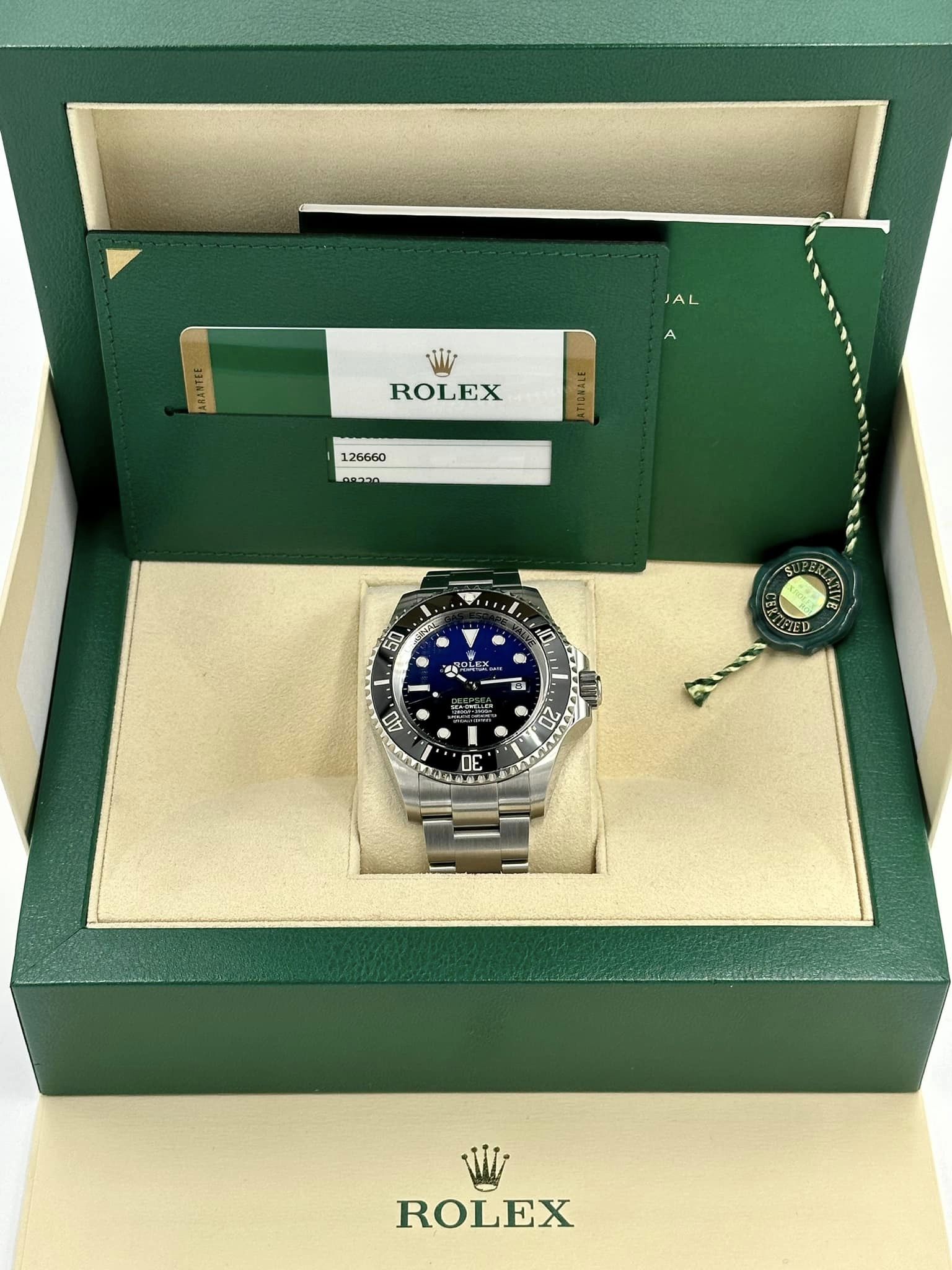 2018 Rolex Sea-Dweller "James Cameron" 126660 Stainless Steel Blue Dial - MyWatchLLC