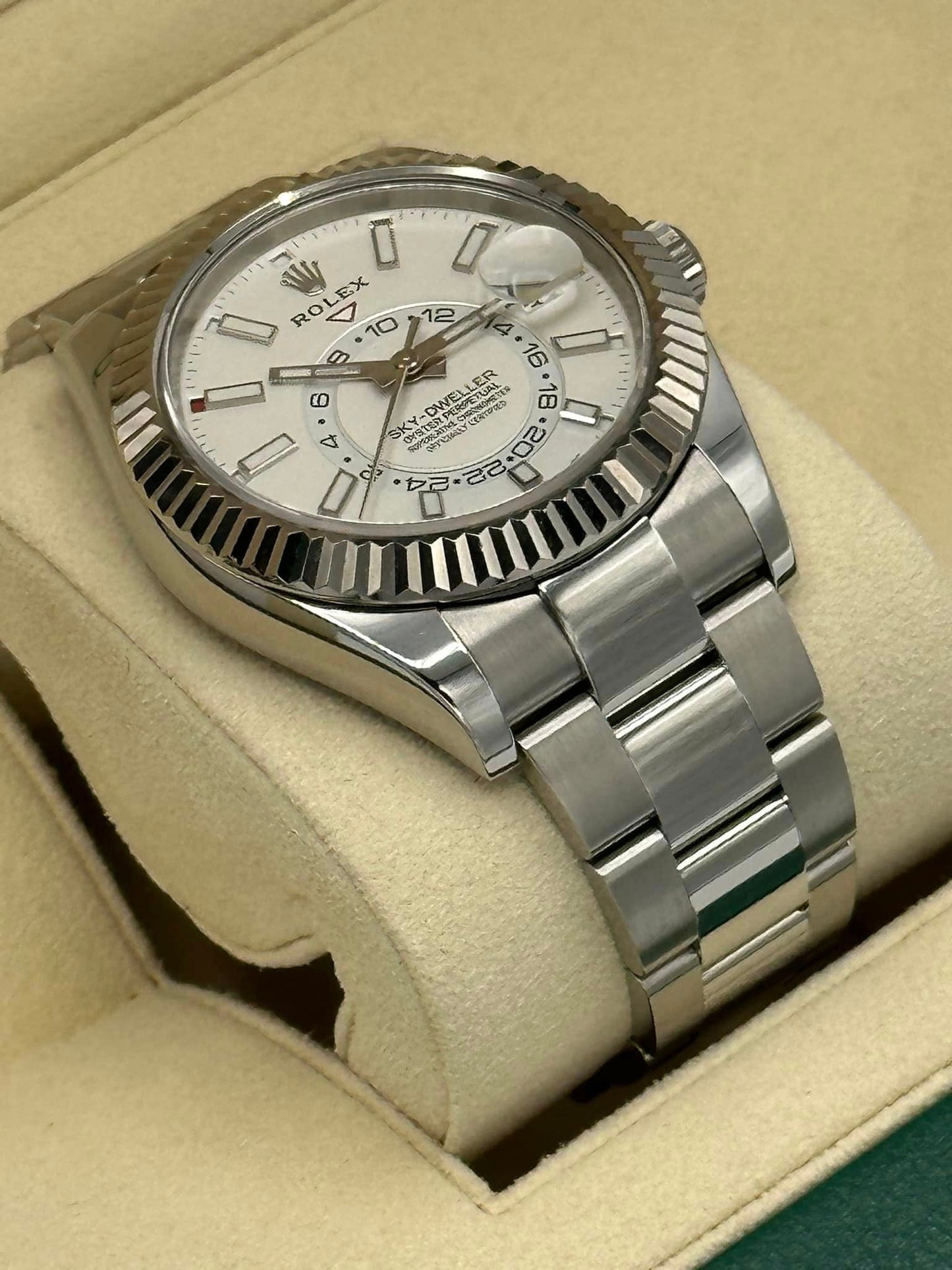 Rolex Sky-Dweller 326934 Stainless Steel White Index Dial - MyWatchLLC
