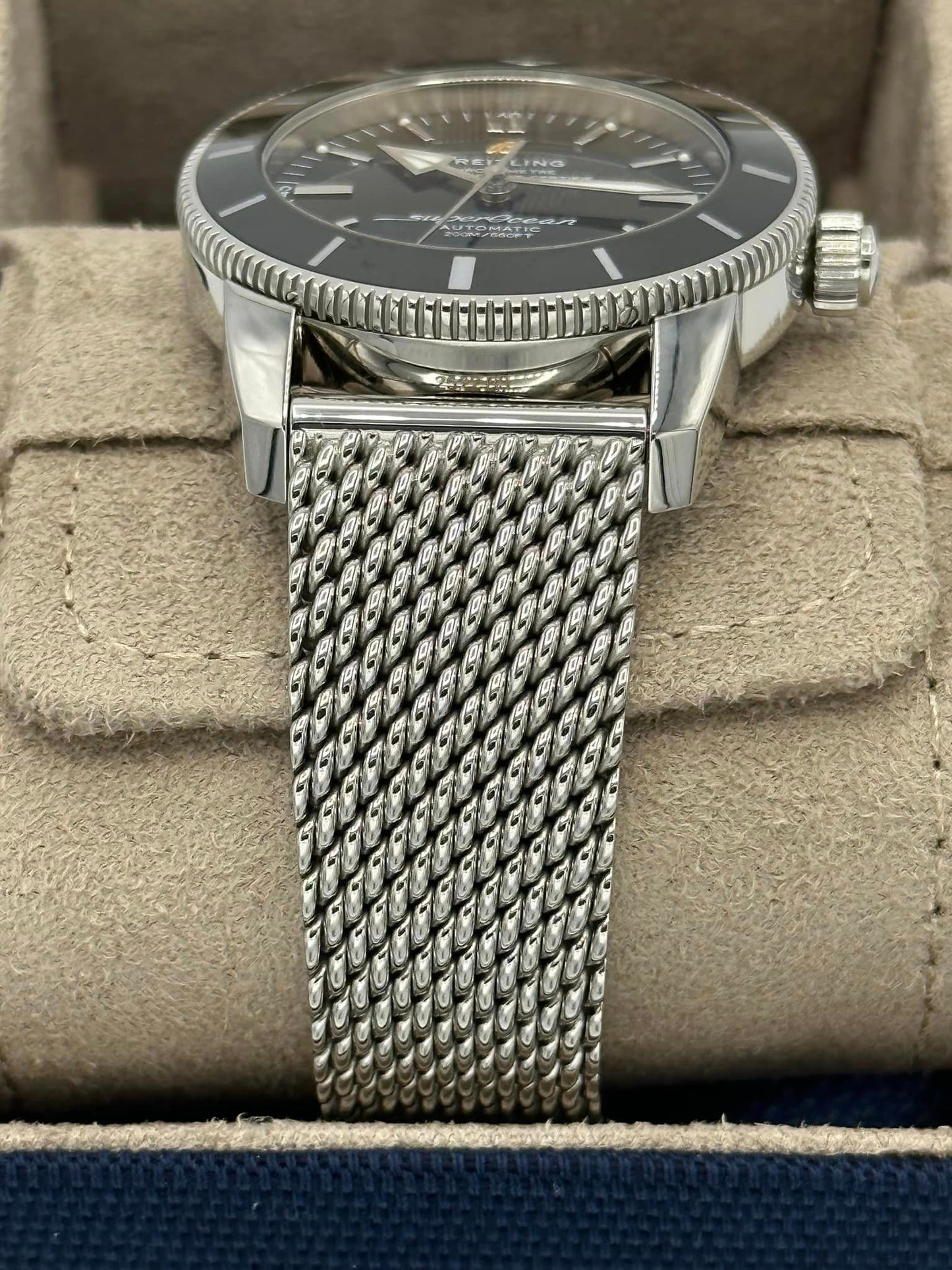 2023 Breitling Superocean Heritage 42mm AB2010 Stainless Steel Green Dial - MyWatchLLC