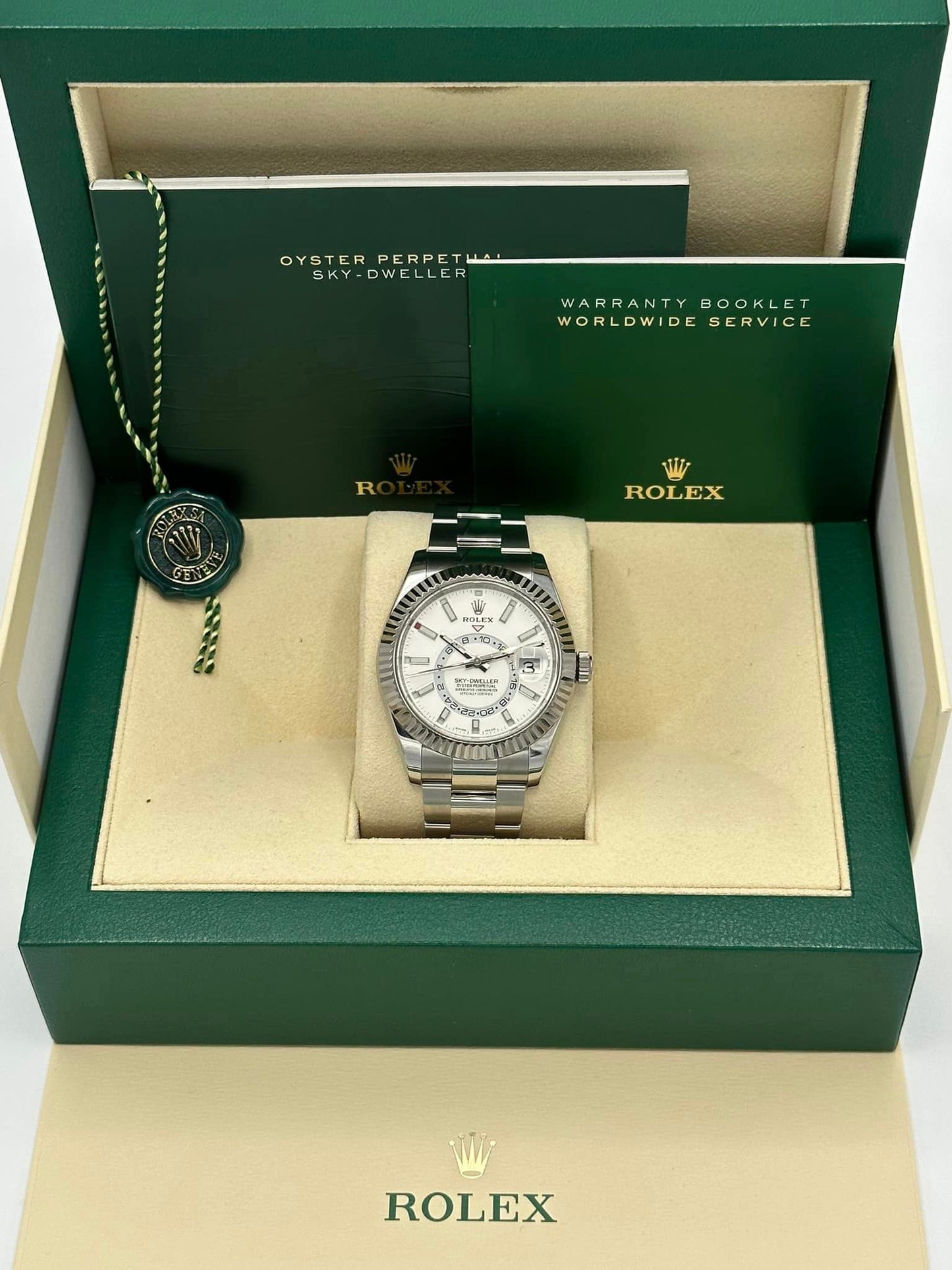 Rolex Sky-Dweller 326934 Stainless Steel White Index Dial - MyWatchLLC