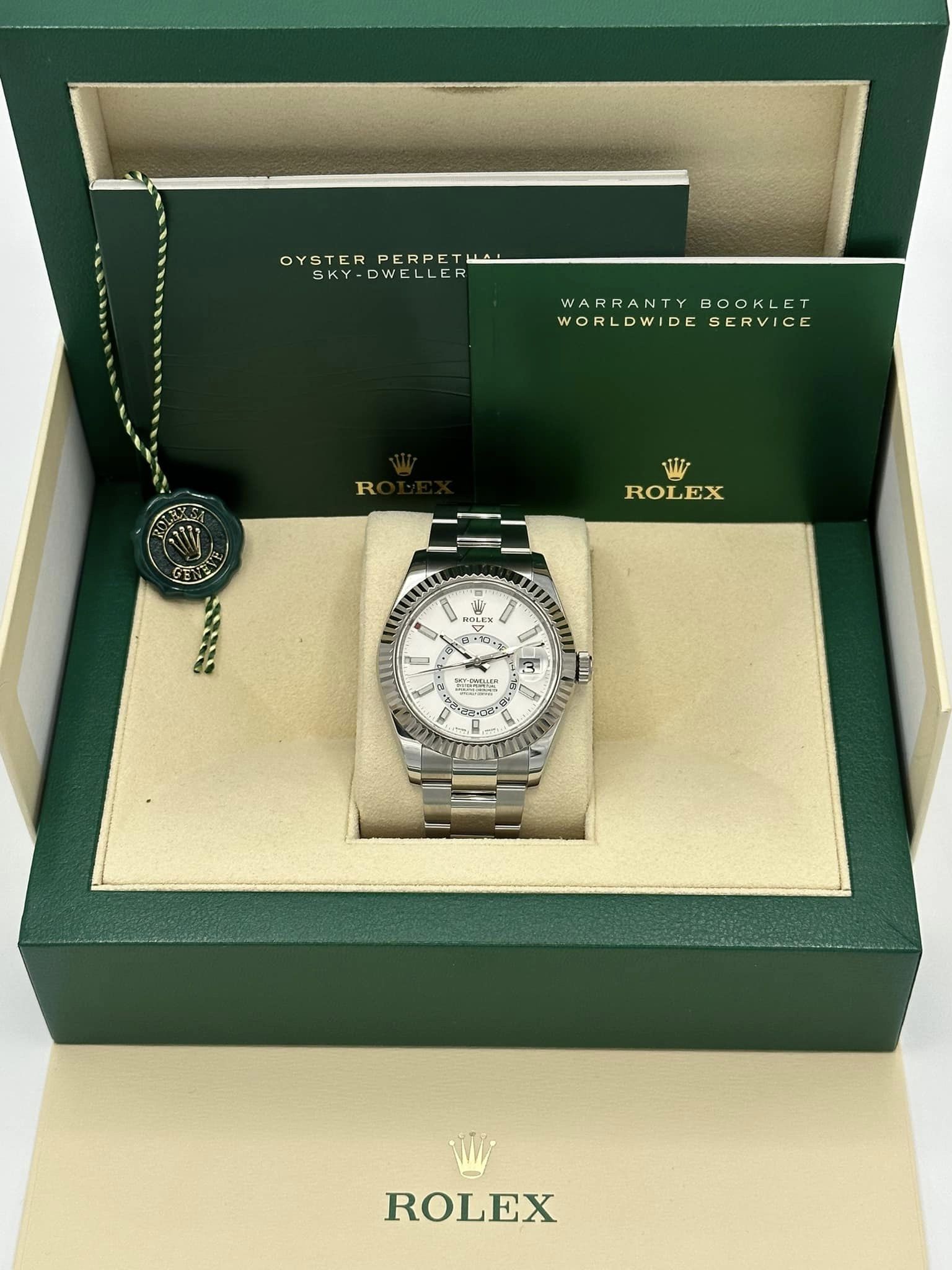 Rolex Sky-Dweller 326934 Stainless Steel White Index Dial - MyWatchLLC