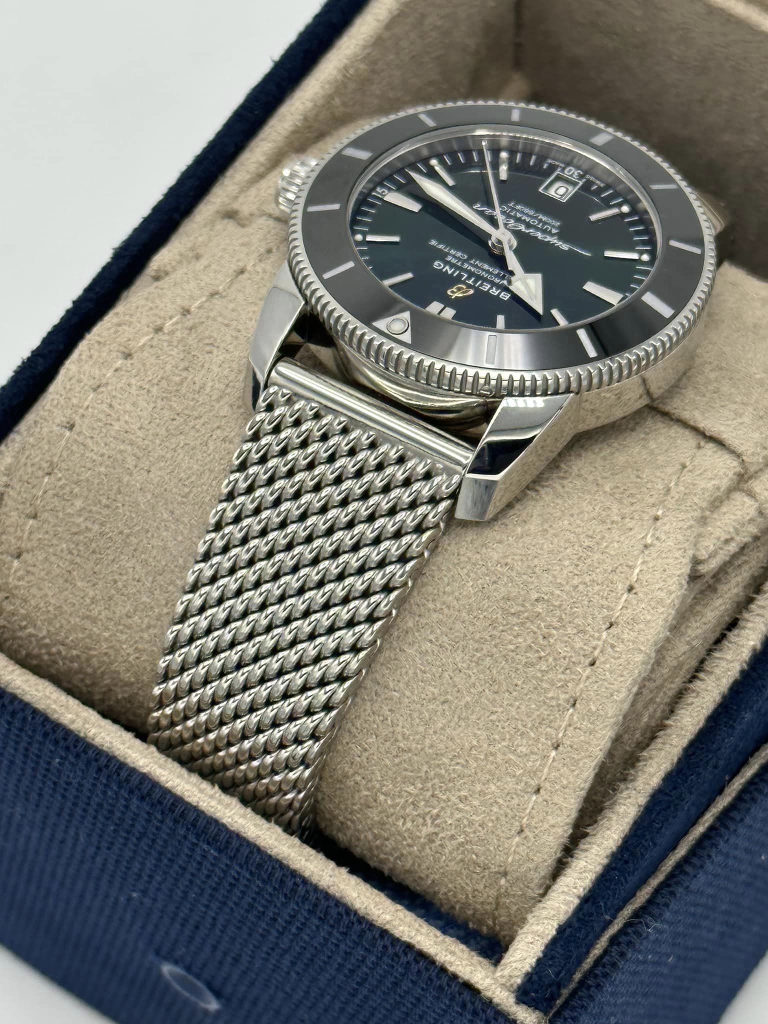 2023 Breitling Superocean Heritage 42mm AB2010 Stainless Steel Green Dial - MyWatchLLC