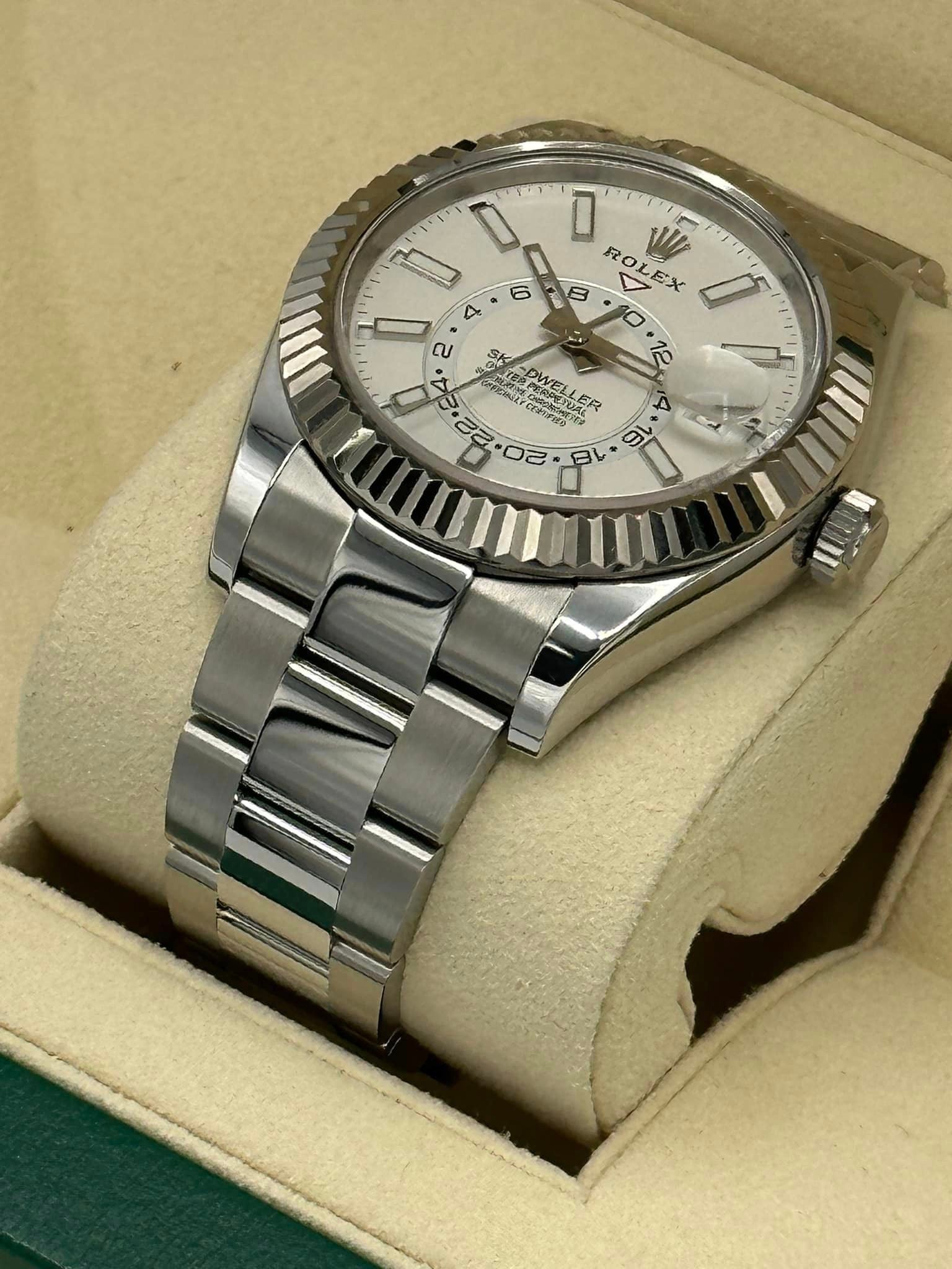 Rolex Sky-Dweller 326934 Stainless Steel White Index Dial - MyWatchLLC