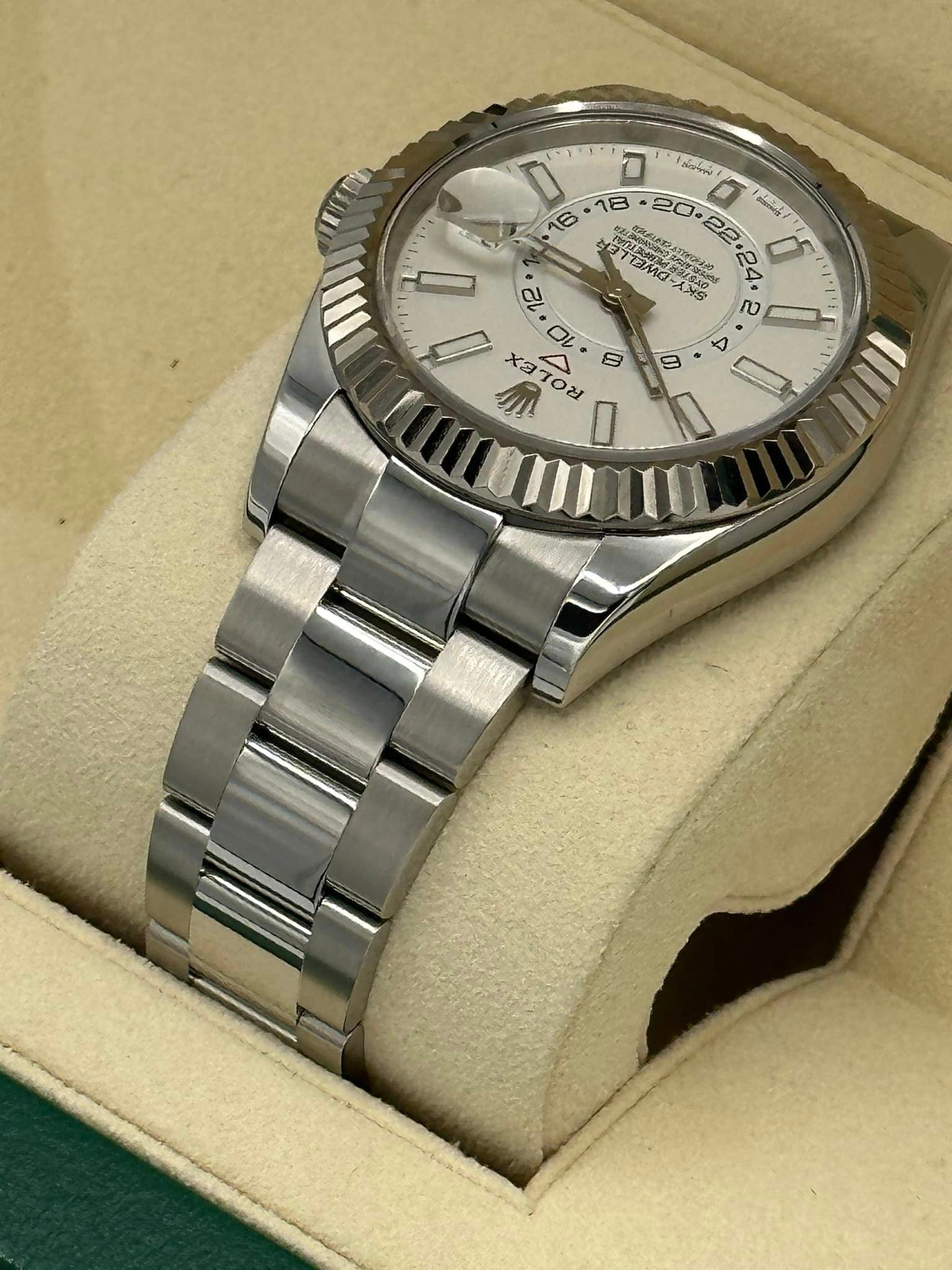 Rolex Sky-Dweller 326934 Stainless Steel White Index Dial - MyWatchLLC