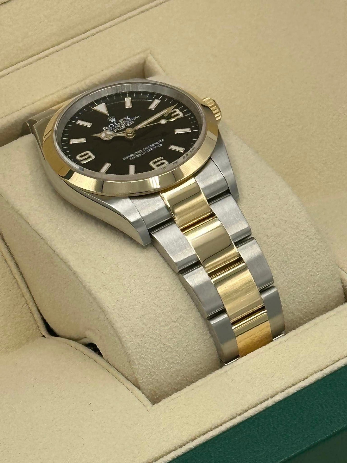 2021 Rolex Explorer 36mm 124273 Two-Tone Stainless Steel/Gold Black Dial - MyWatchLLC