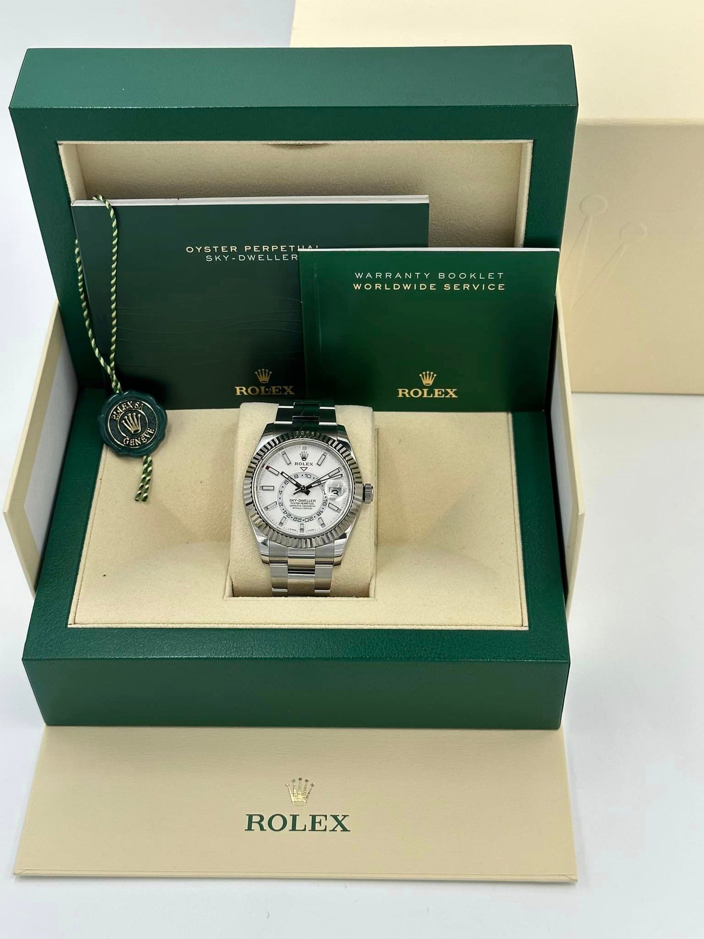 Rolex Sky-Dweller 326934 Stainless Steel White Index Dial - MyWatchLLC