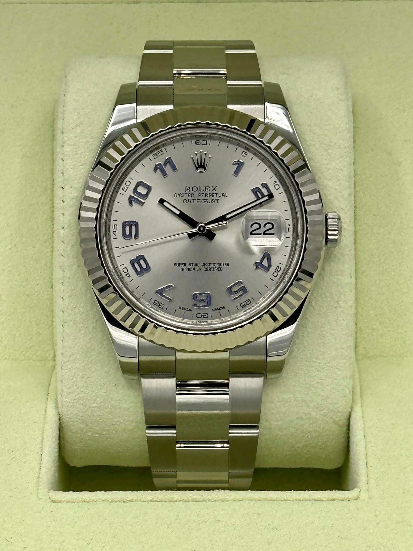 2012 Rolex Datejust II 41mm 116334 Stainless Steel Oyster Bracelet - MyWatchLLC