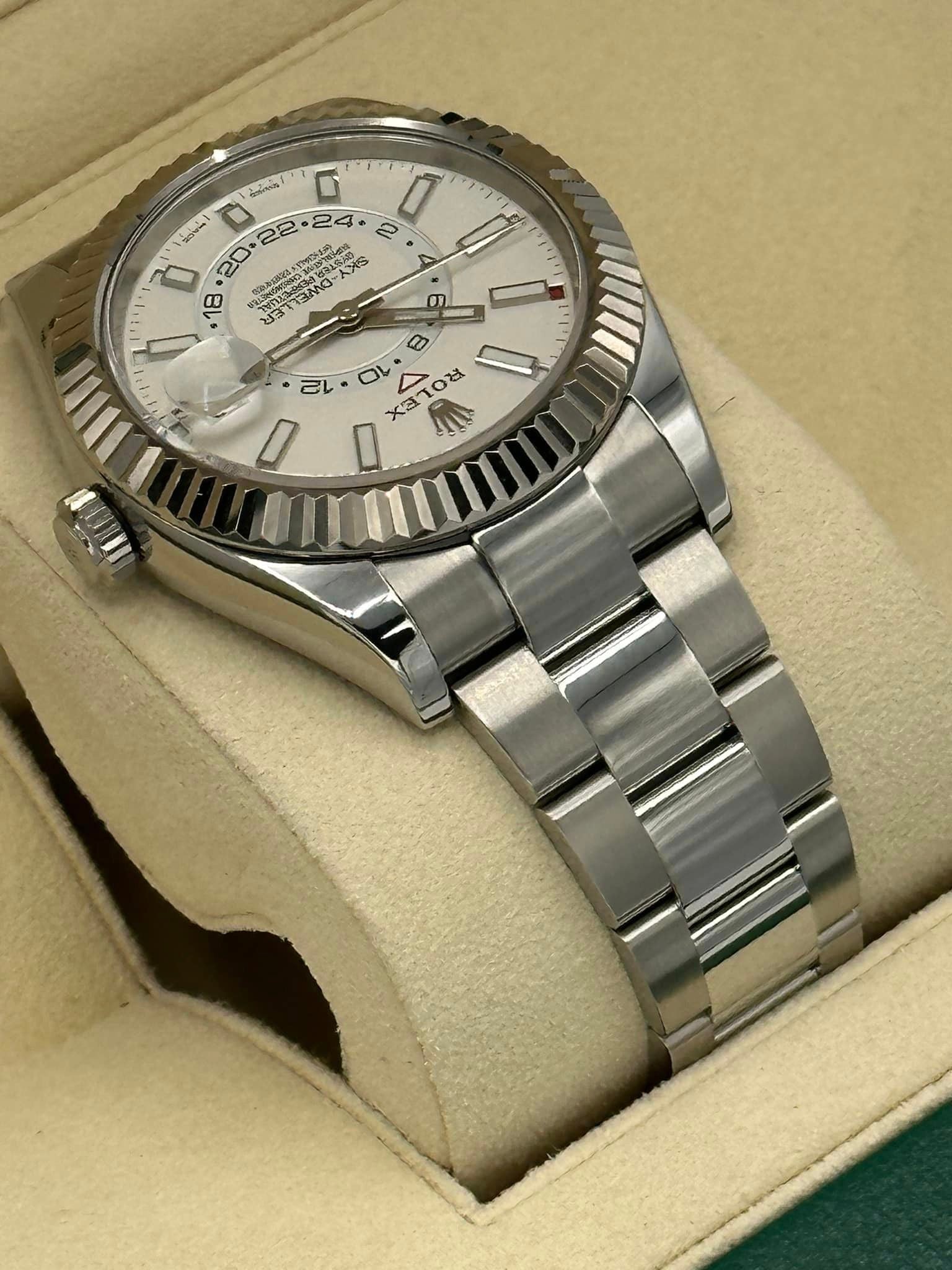 Rolex Sky-Dweller 326934 Stainless Steel White Index Dial - MyWatchLLC