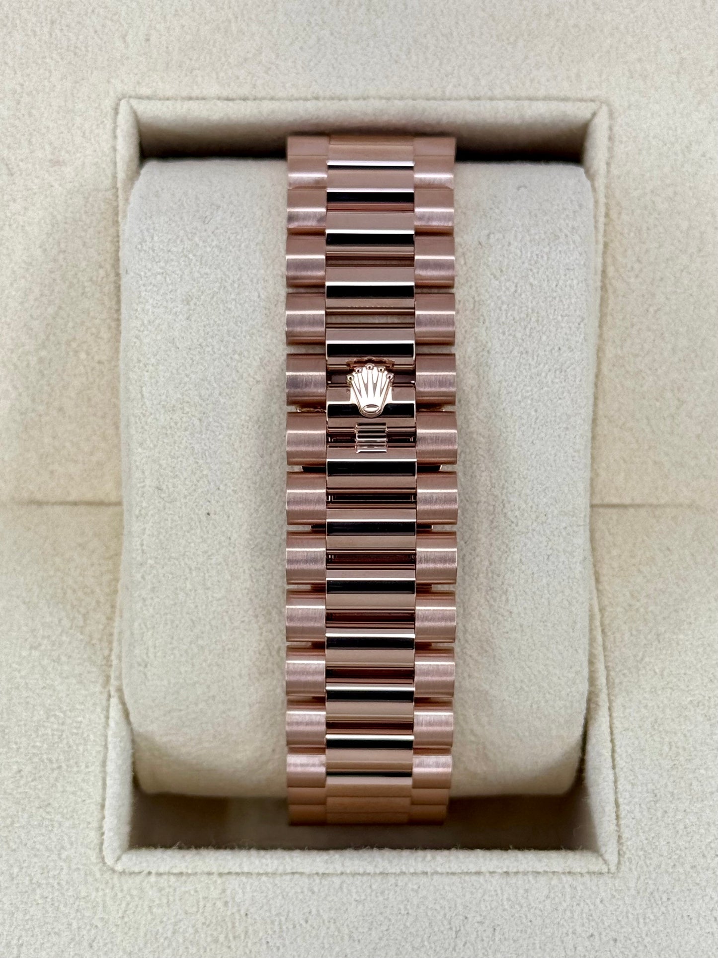 NEW 2025 Rolex Day-Date 40mm 228235 Presidential Rose Gold Olive Dial - MyWatchLLC