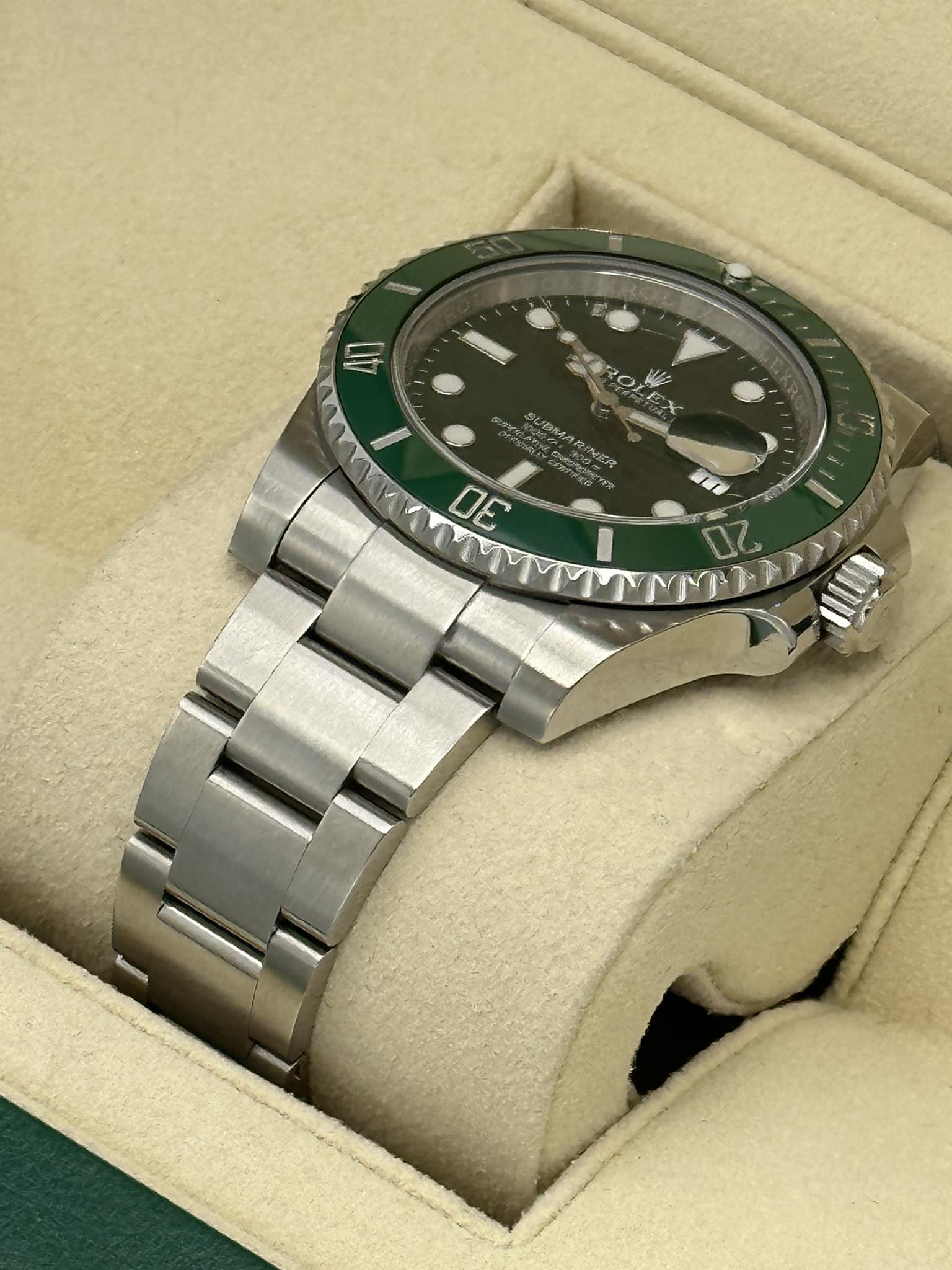 2016 Rolex Submariner "Hulk" 116610LV Stainless Steel Green Dial - MyWatchLLC