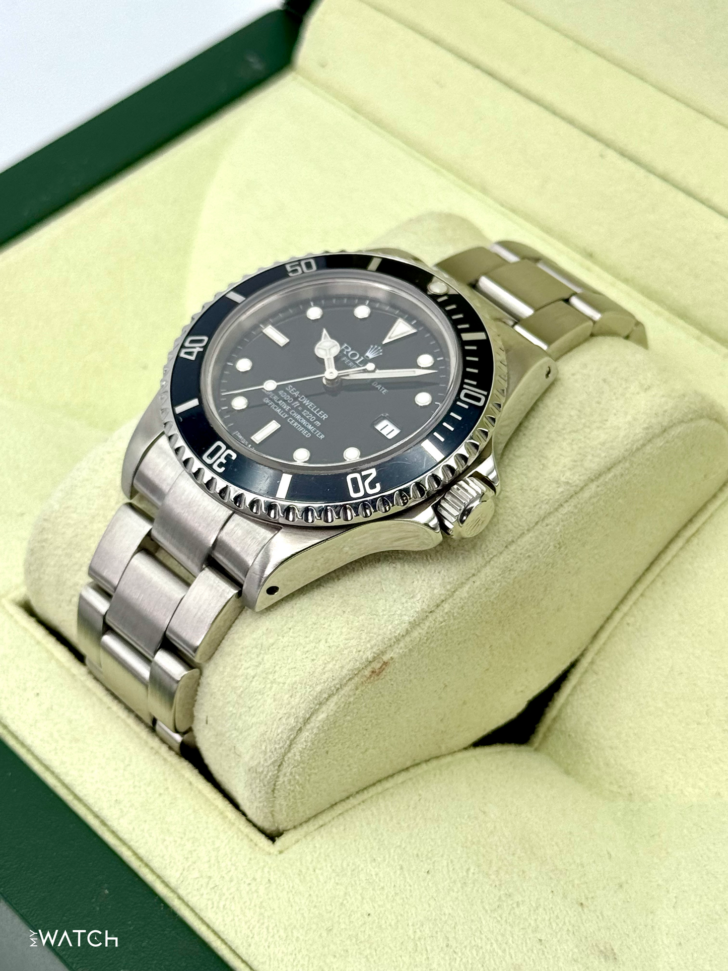 2000 Rolex Sea-Dweller 40mm 16600 Stainless Steel Black Dial - MyWatchLLC