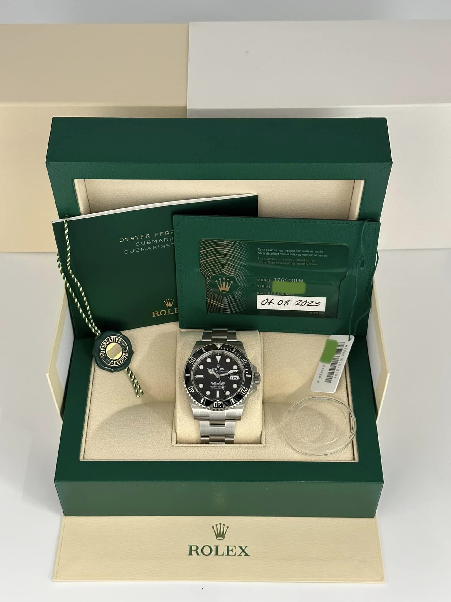 NEW 2023 Rolex Submariner Date 40mm 126610LN Oyster Black Dial - MyWatchLLC