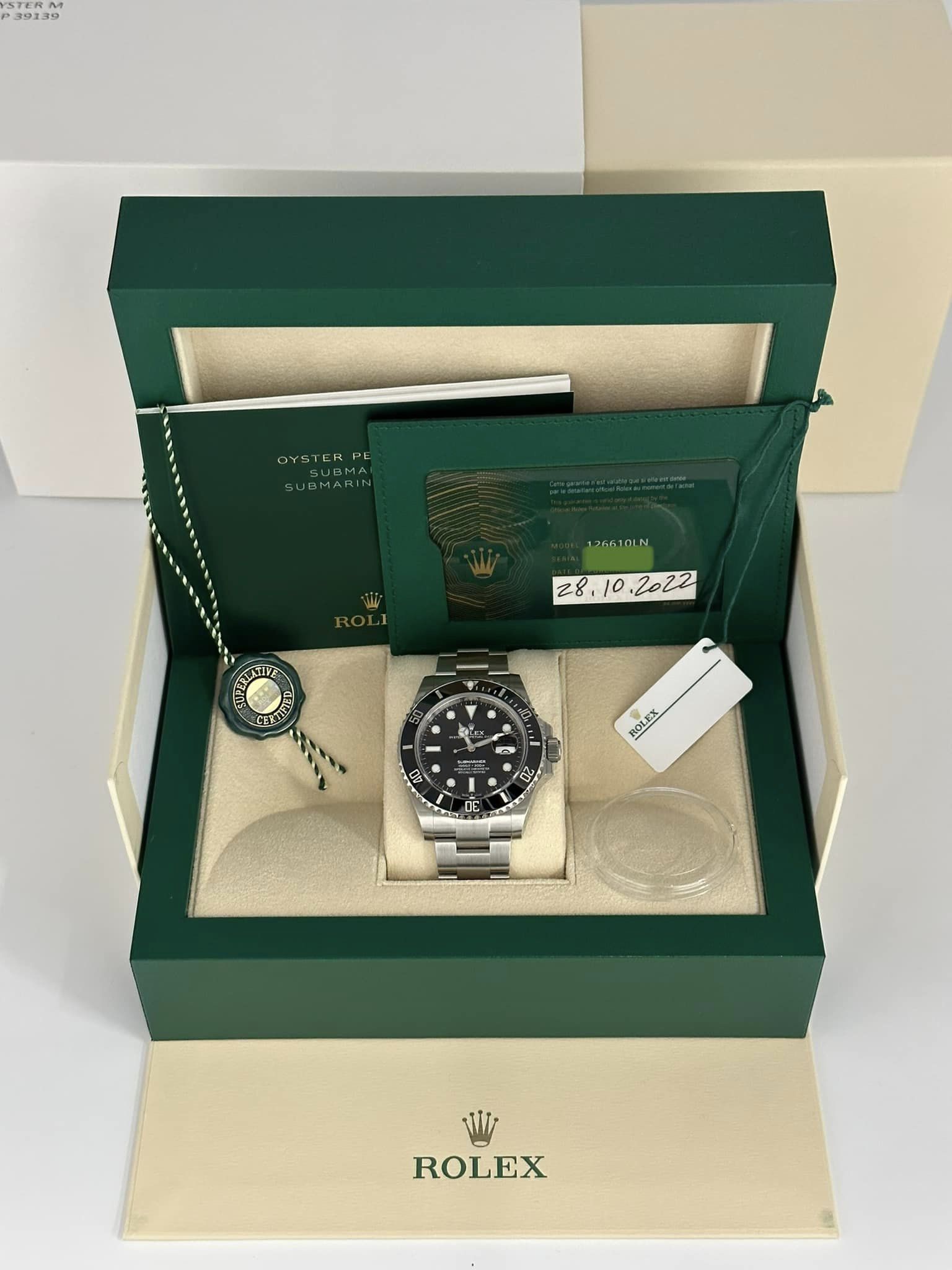 2022 Rolex Submariner Date 41mm 126610LN Stainless Steel Oyster Black Dial - MyWatchLLC