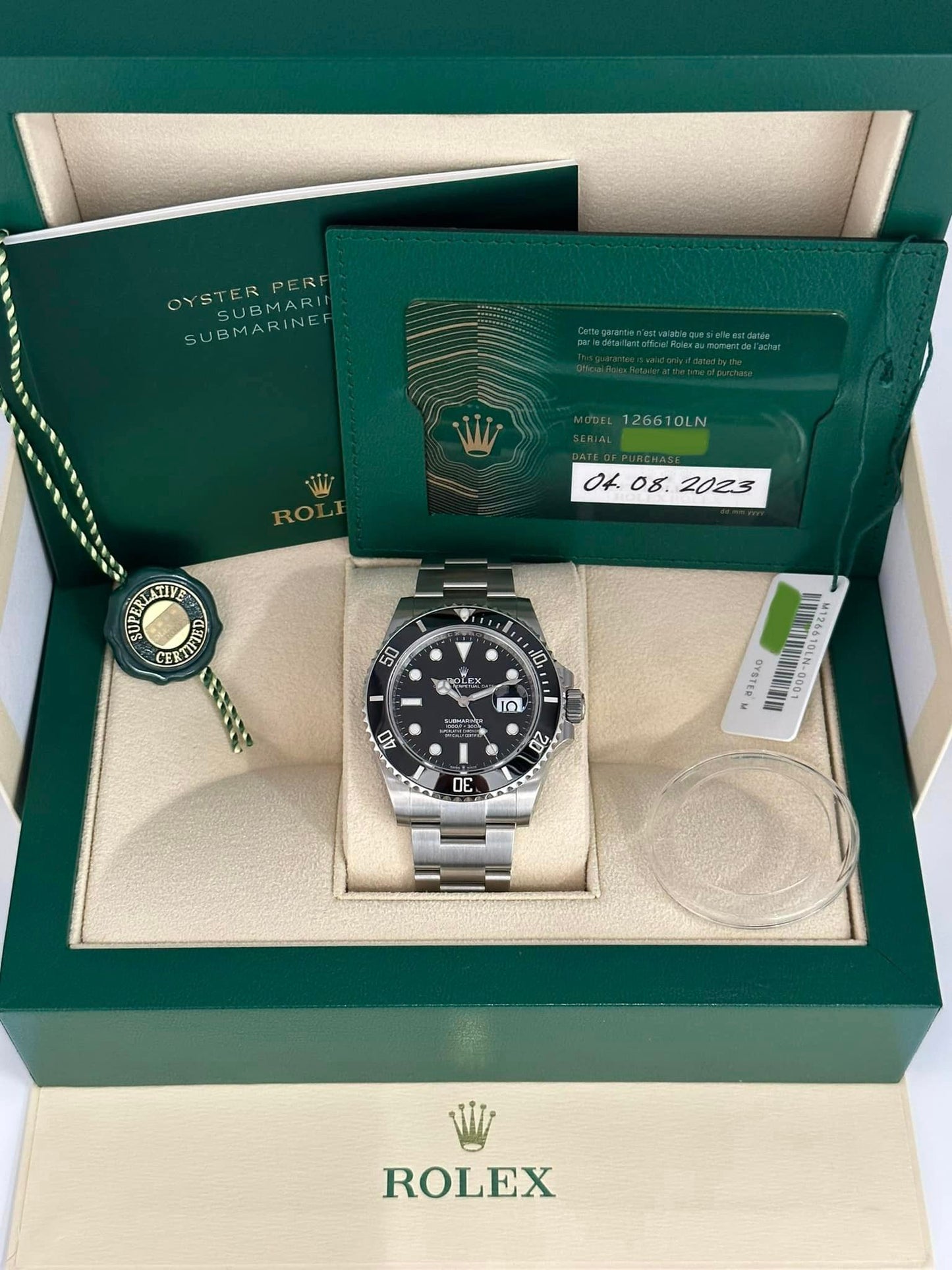 NEW 2023 Rolex Submariner Date 40mm 126610LN Oyster Black Dial - MyWatchLLC