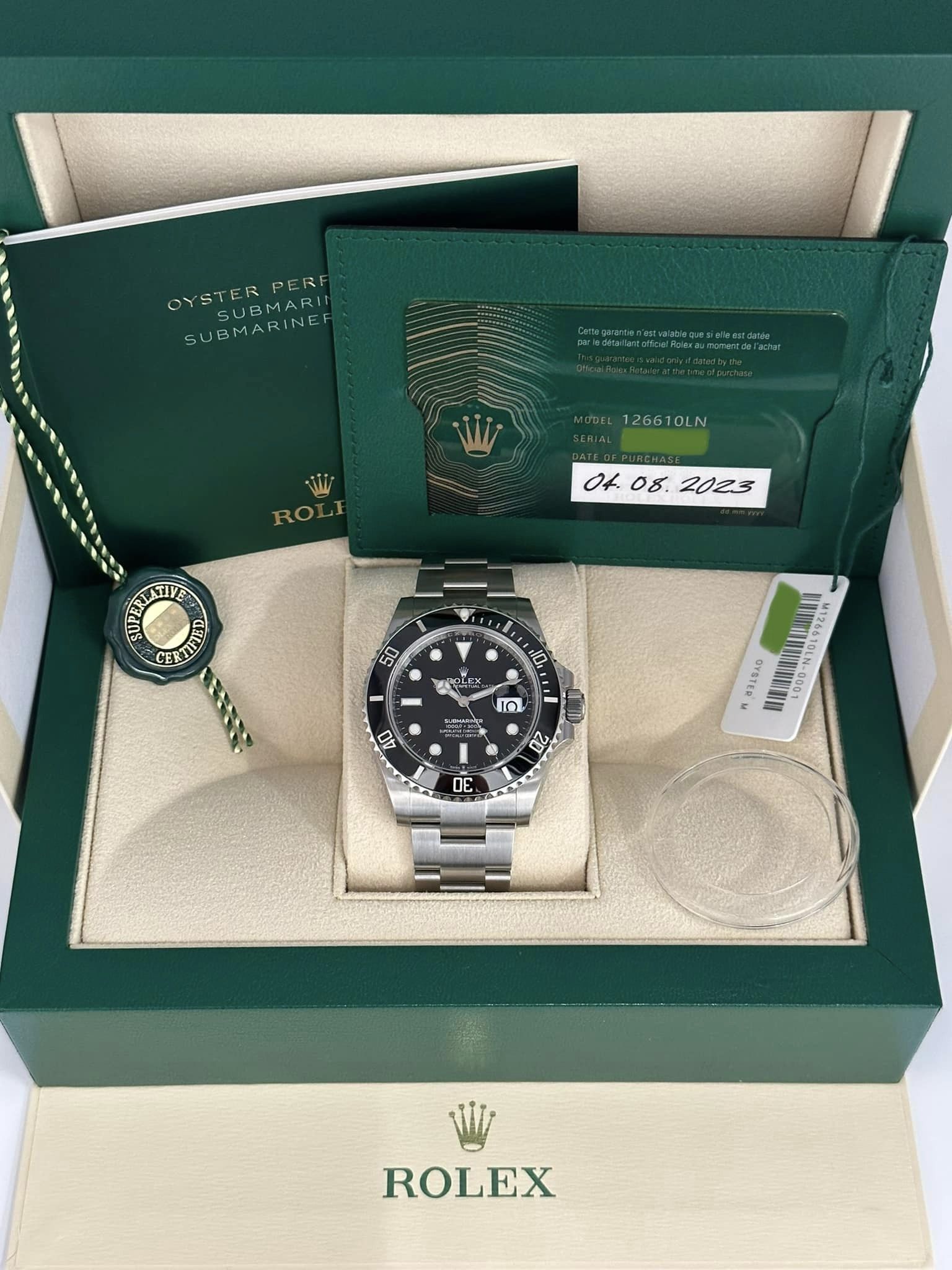 NEW 2023 Rolex Submariner Date 40mm 126610LN Oyster Black Dial - MyWatchLLC