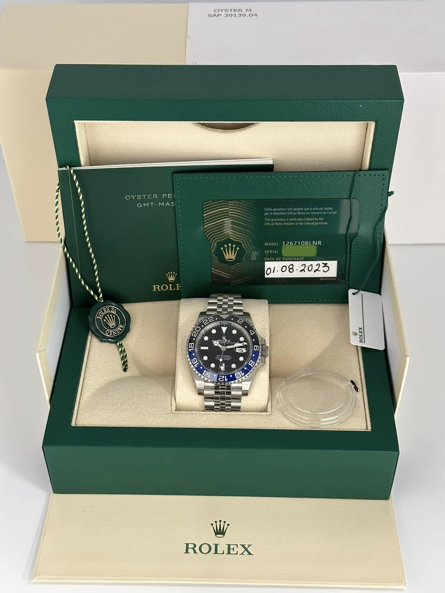 NEW 2023 Rolex GMT-Master II "Batgirl" 40mm 126710BLNR Jubilee Black Dial - MyWatchLLC