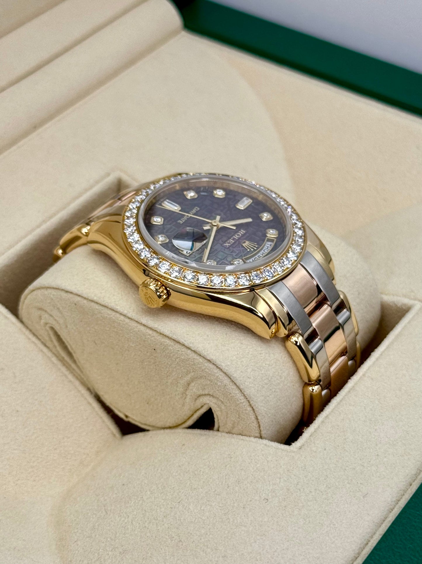 2011 Rolex Day-Date Masterpiece 39mm 18948 Tridor Tahitian Mother of Pearl Dial - MyWatchLLC