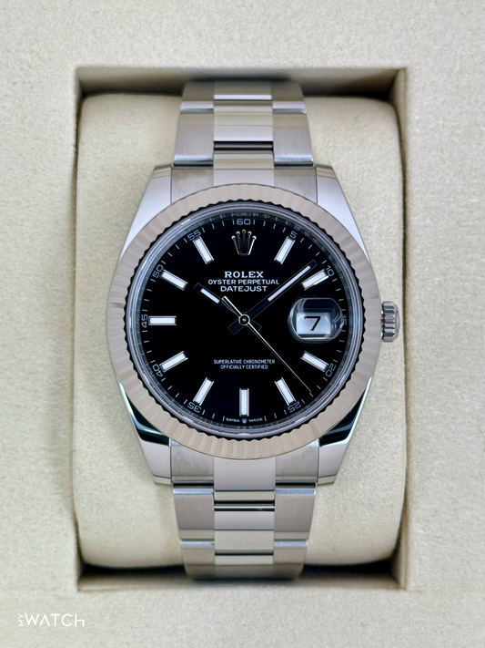 NEW 2025 Rolex Datejust 41mm 126334 Oyster Black Dial - MyWatchLLC