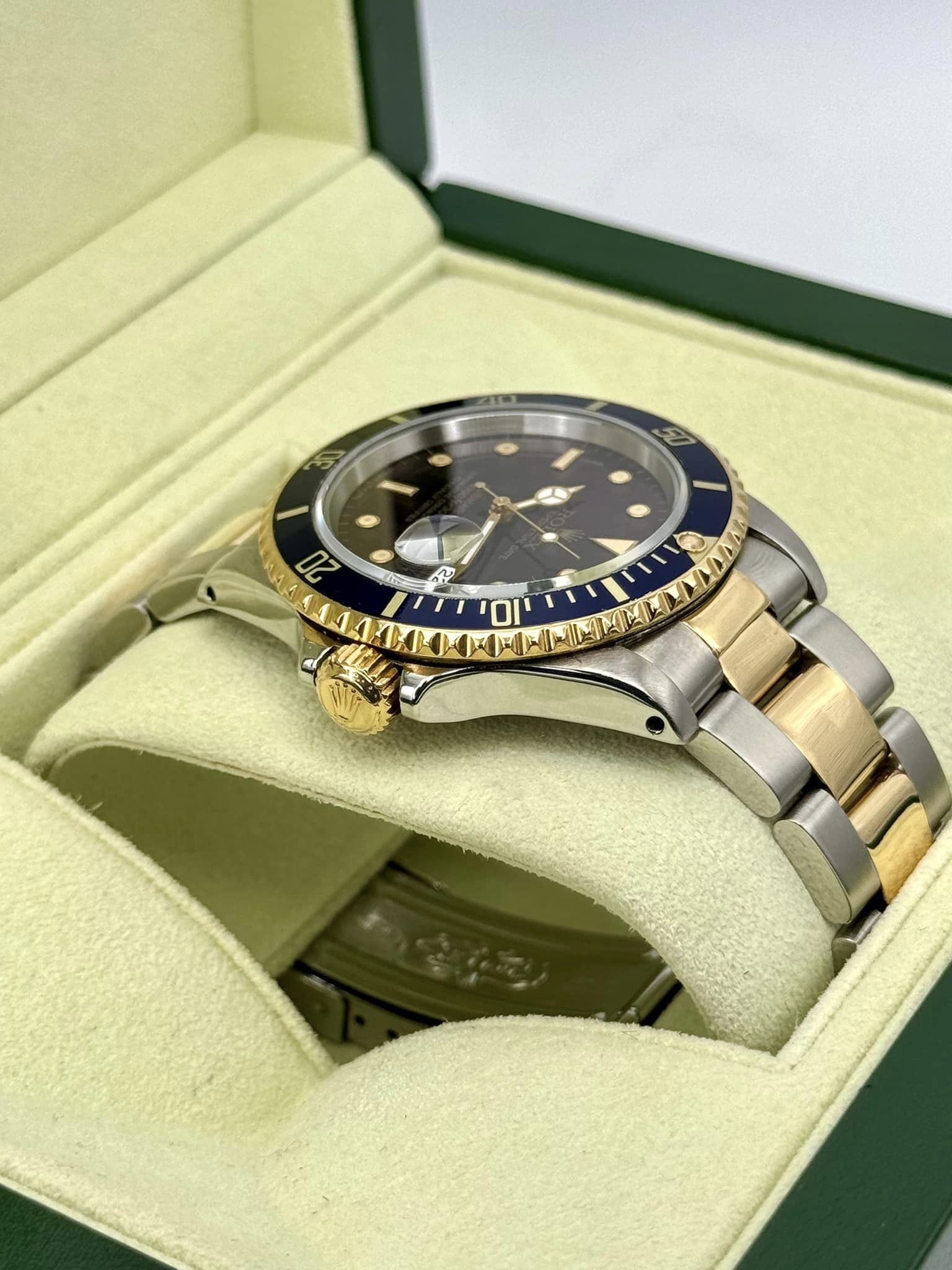 1987 Rolex Submariner 40mm 16803 Two-Tone Blue/Purple Dial - MyWatchLLC