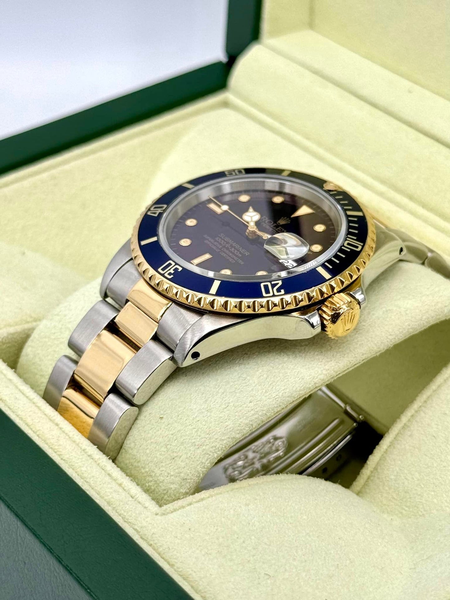 1987 Rolex Submariner 40mm 16803 Two-Tone Blue/Purple Dial - MyWatchLLC