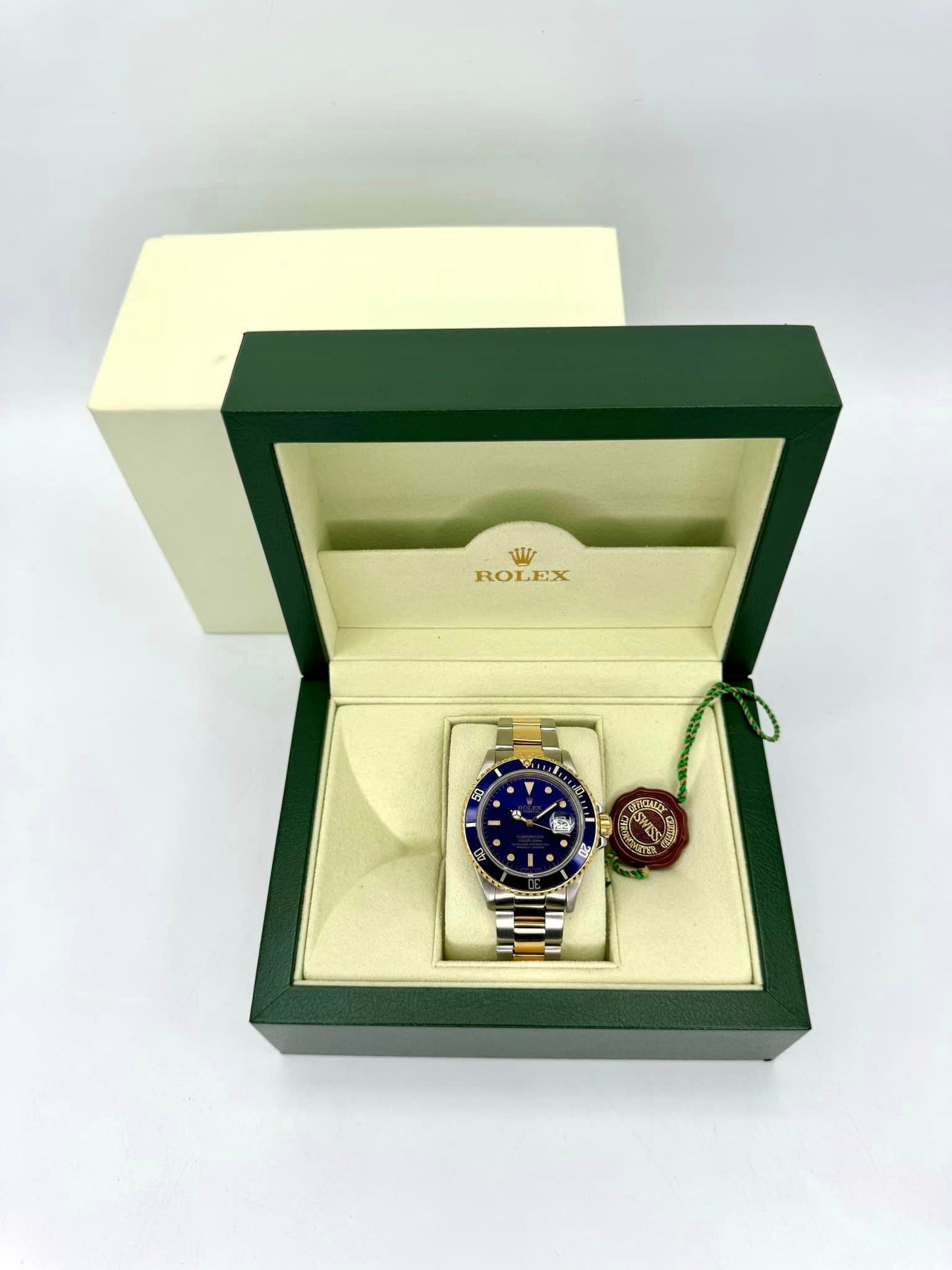 1987 Rolex Submariner 40mm 16803 Two-Tone Blue/Purple Dial - MyWatchLLC