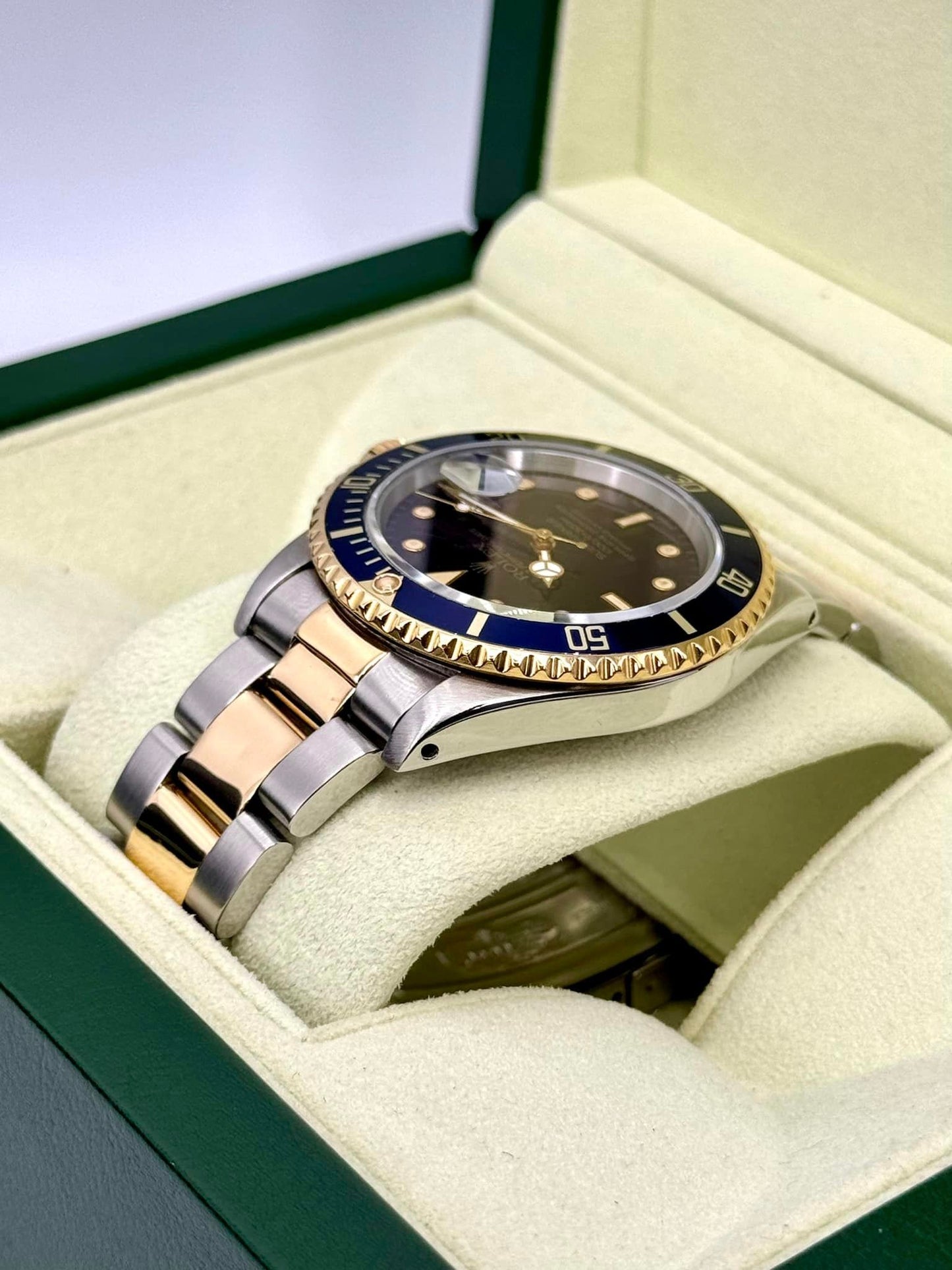 1987 Rolex Submariner 40mm 16803 Two-Tone Blue/Purple Dial - MyWatchLLC