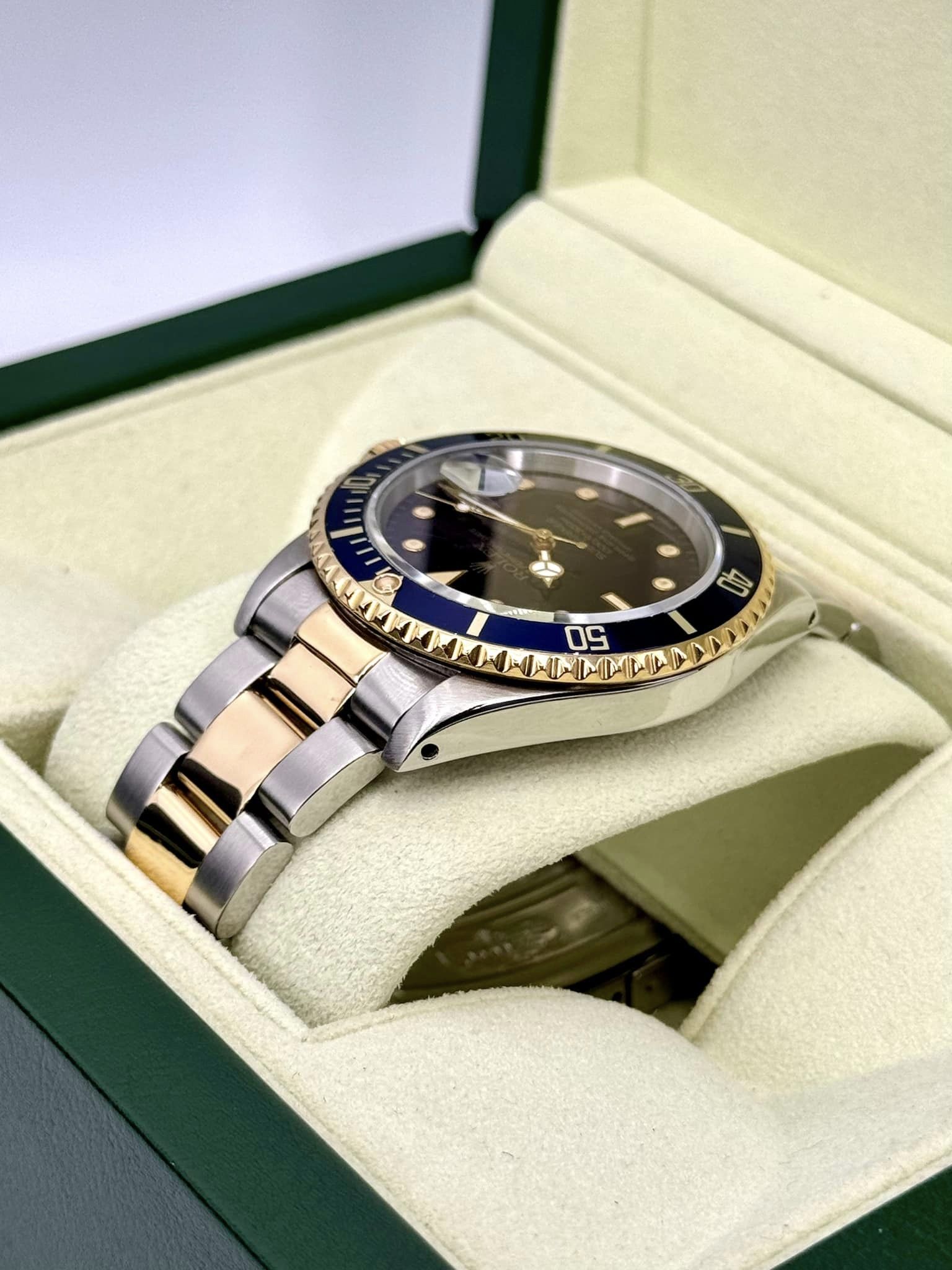 1987 Rolex Submariner 40mm 16803 Two-Tone Blue/Purple Dial - MyWatchLLC