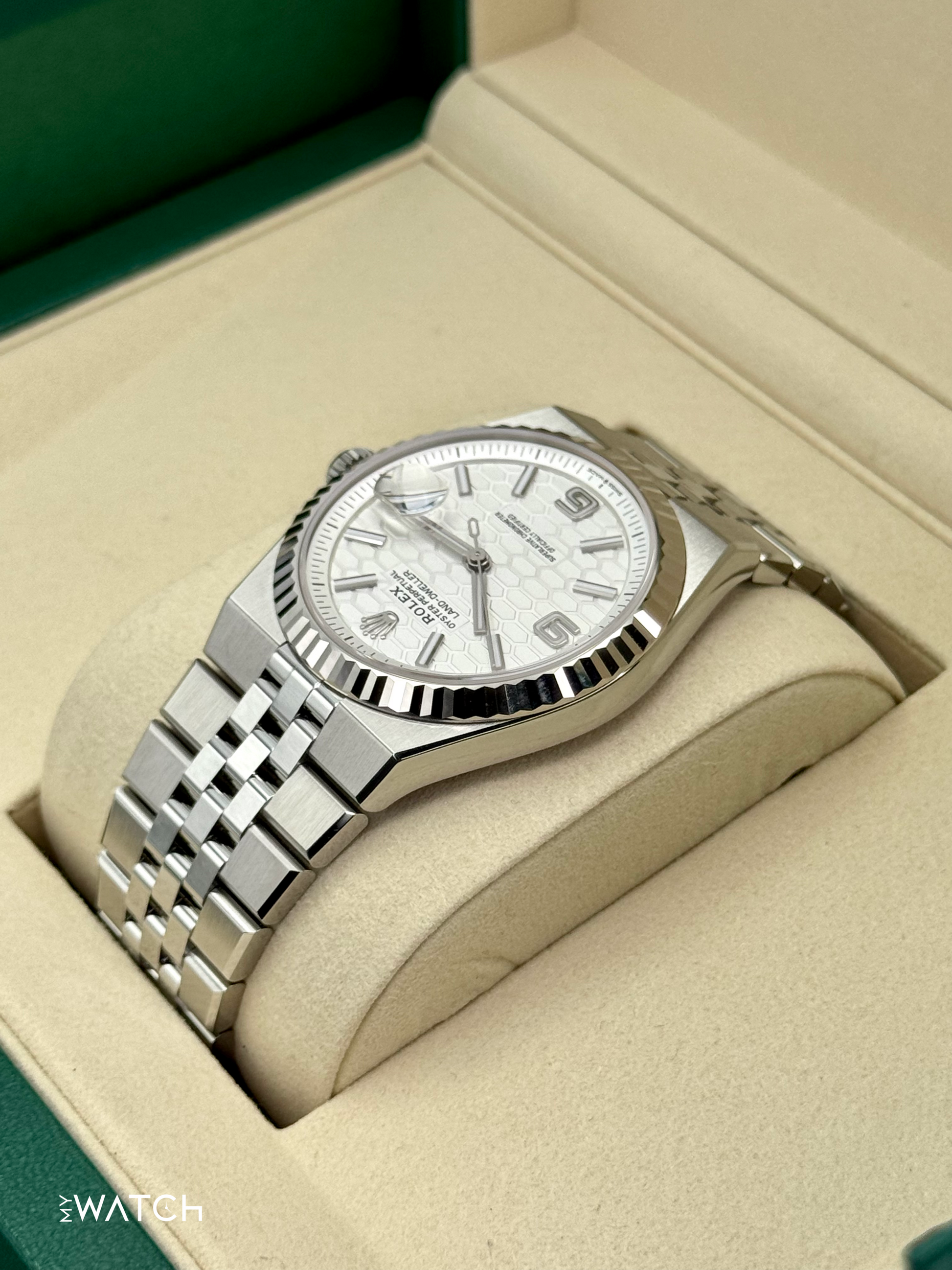 NEW 2025 Rolex Land-Dweller 40mm 127334 Stainless Steel Jubilee White Dial - MyWatchLLC