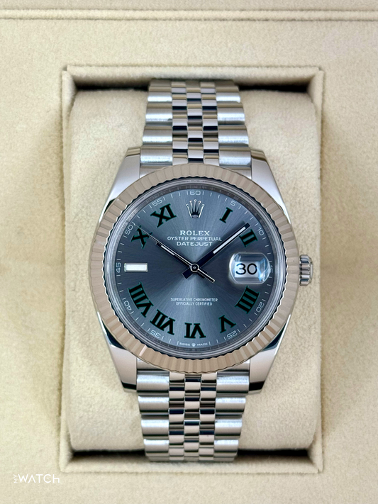 2023 Rolex Datejust 41mm 126334 Jubilee Wimbledon Dial - MyWatchLLC