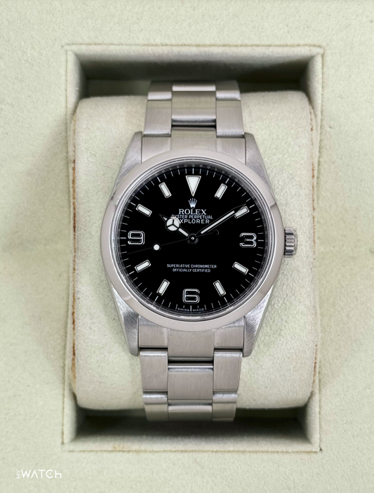 2013 Rolex Explorer 36mm 114270 Stainless Steel Black Dial - MyWatchLLC