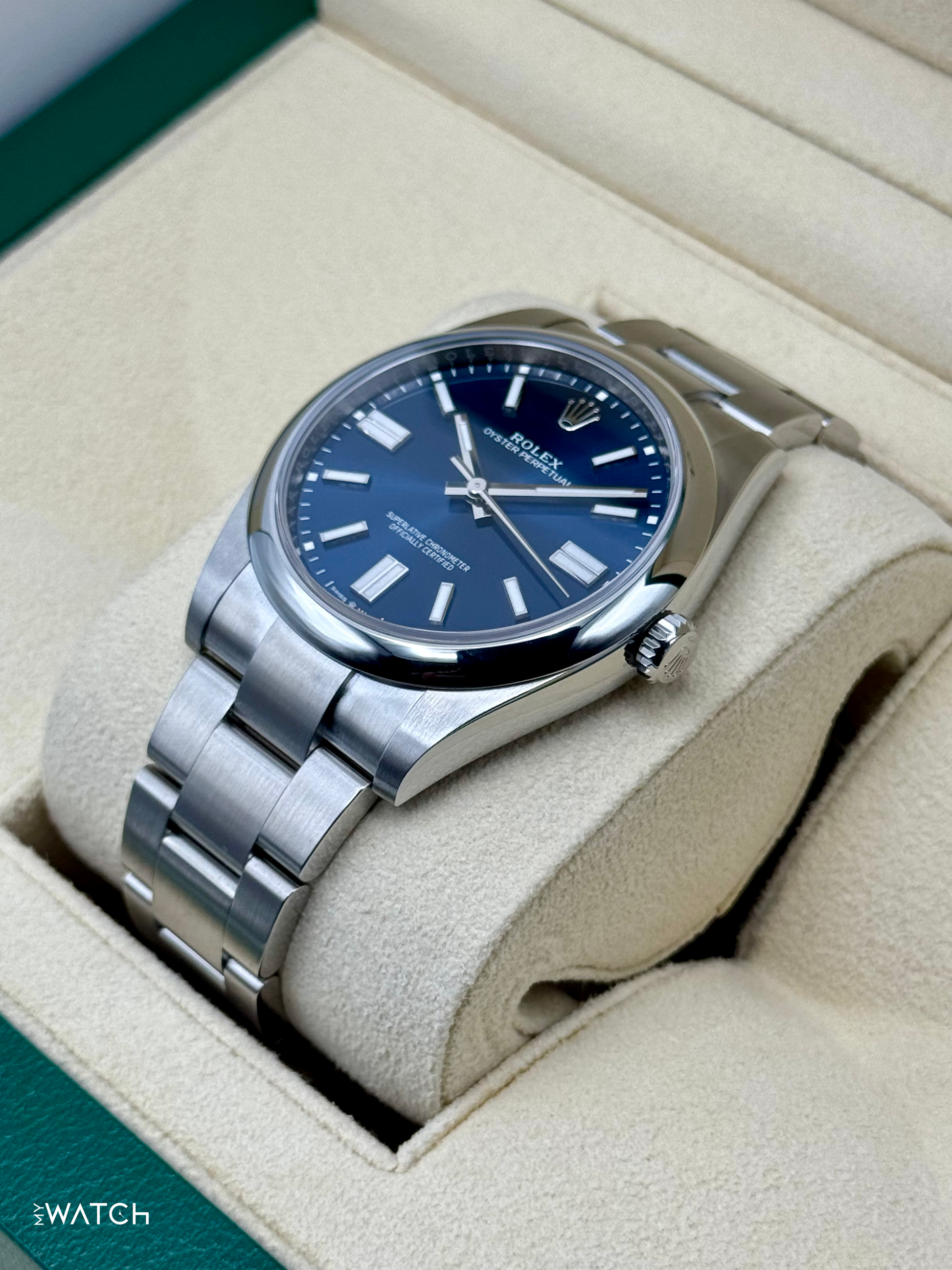 2025 Rolex Oyster Perpetual 41mm 124300 Blue Dial - MyWatchLLC