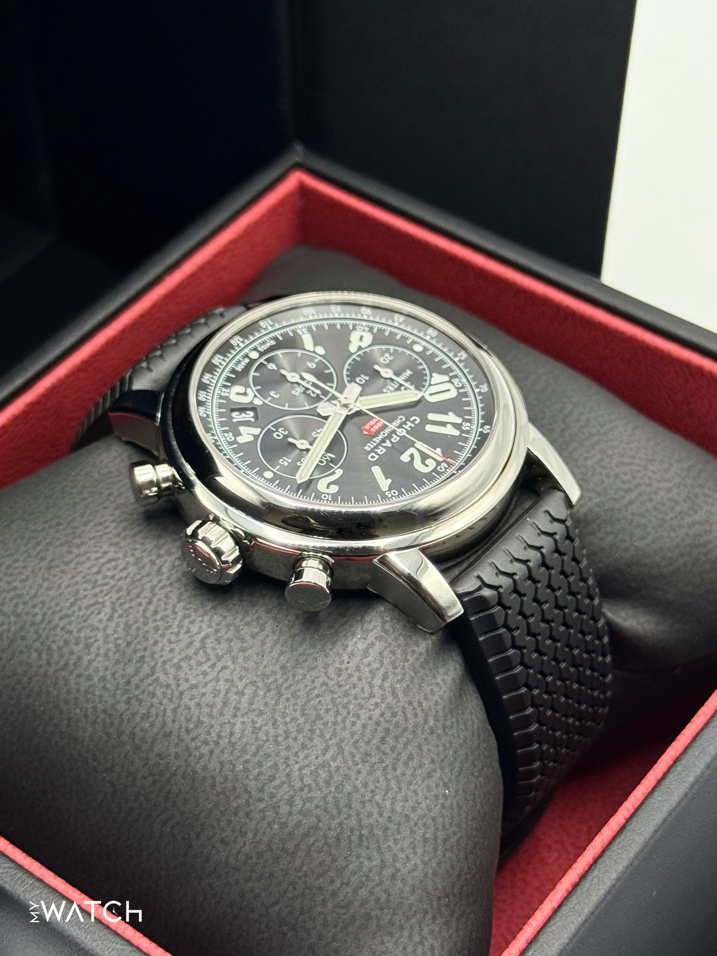 2023 Chopard Mille Miglia Chronograph 42mm 168589-3002 Black Dial - MyWatchLLC
